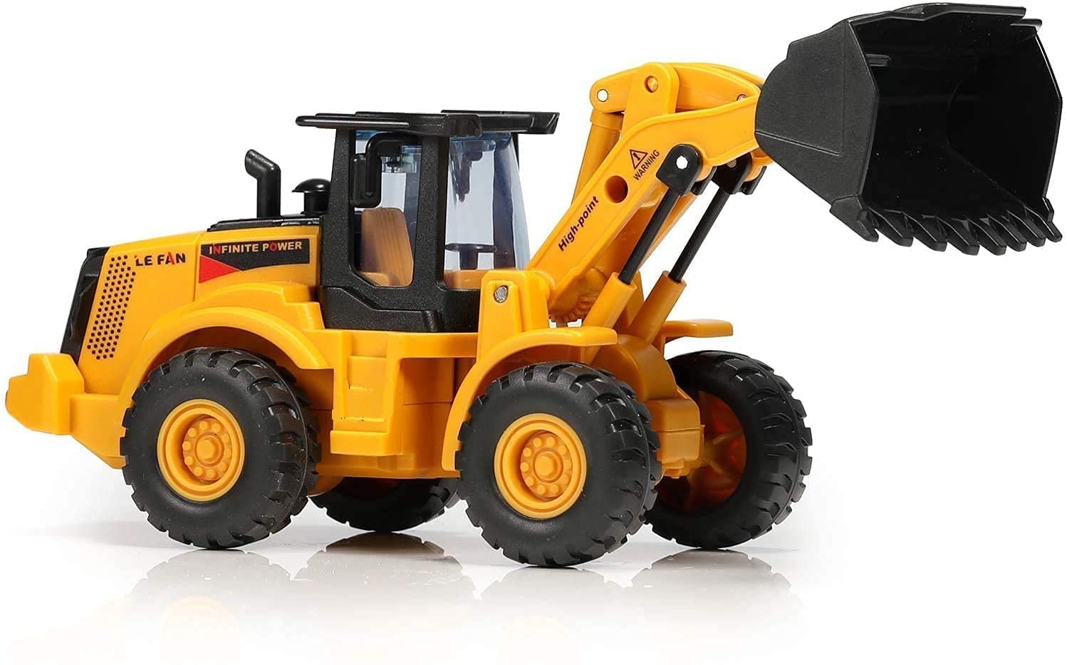 VVE Unbreakable Pull Along Back Excavator Construction Engineering Friction Power Toy,Dumper Trucks Vehicle Baby for Kids,Boys Baby Toys for Kids 3 Years . (Small Excavator)