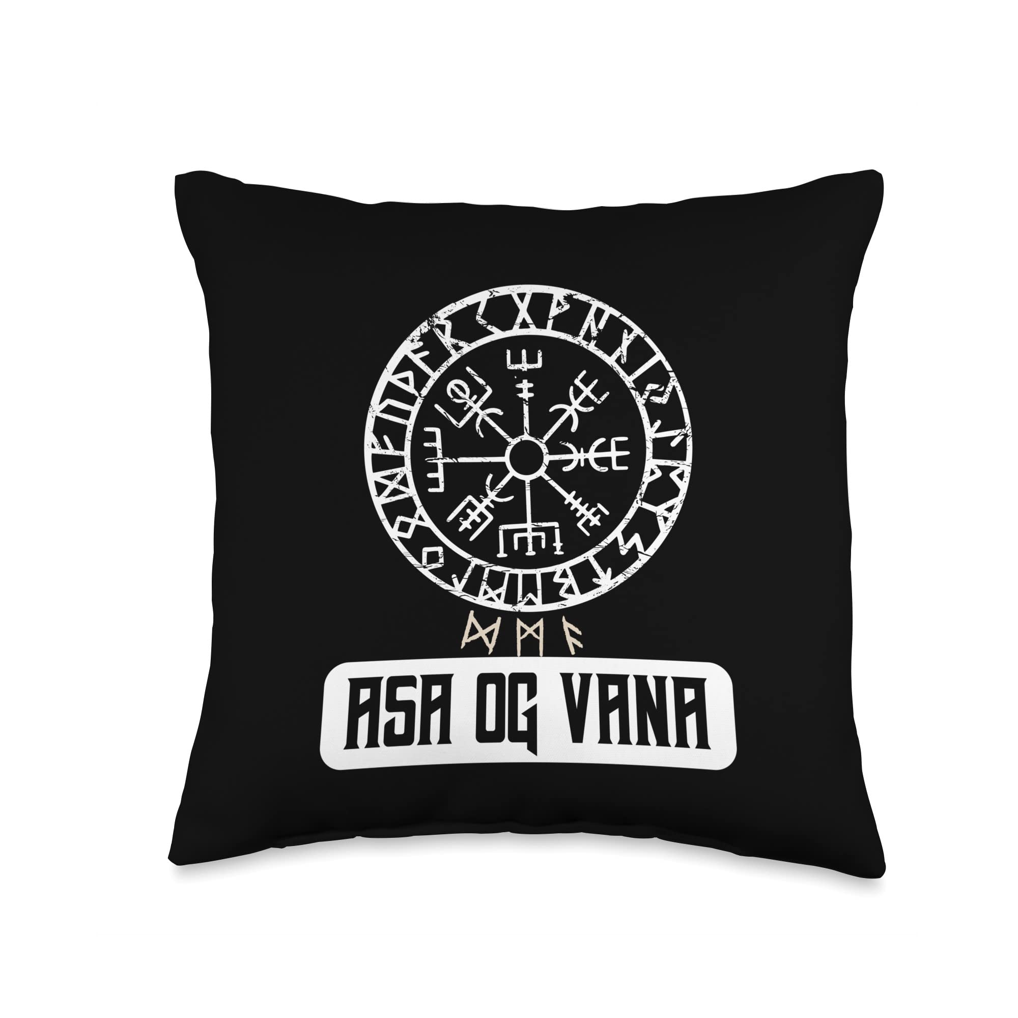 HeidenklamottenHeidenklamotten ASA og Vana-Asenheil and Vanenblessings Throw Pillow, 16x16, Multicolor