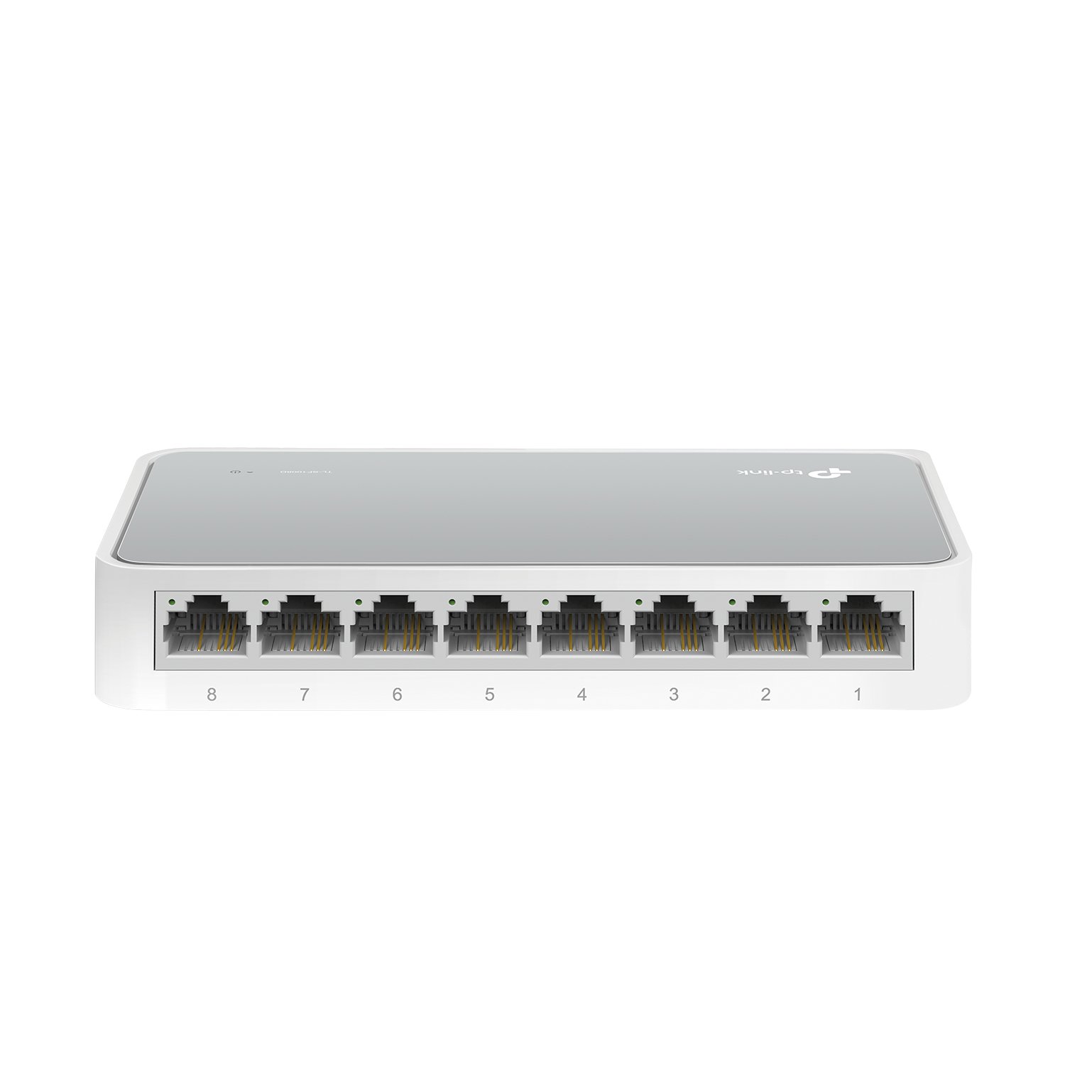 TP-Link TL-SF1008D 8-Port 10/100 Mbps Desktop Ethernet Switch/Hub, Ethernet Splitter, Plug & Play, no configuration required , White