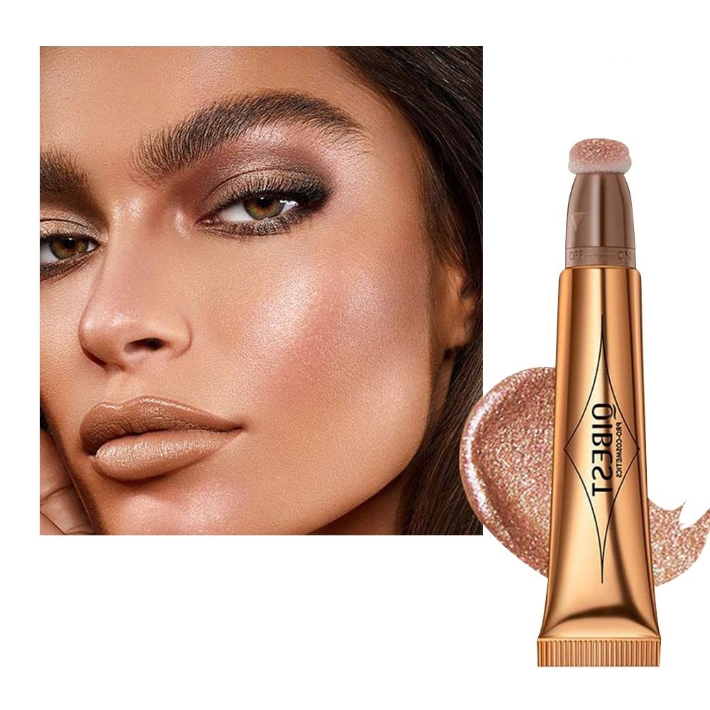 KANZA-Long-Lasting Multifunctional Makeup  Bronzer  | Liquid Face Concealer Pen | Waterproof  Body  Face Contouring Makeup | Matte Finish Liquid Contour Stick with Soft Cushion Applicator | 15g (#05)