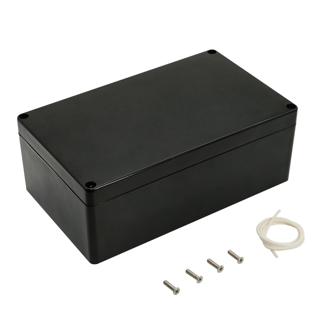 LeMotech Project Box ABS Plastic IP65 Waterproof Dustproof Electrical Junction Box Outdoor Enclosure for Electronics Black 7.87 x 4.72 x 2.95 inch (200 x 120 x 75 mm)