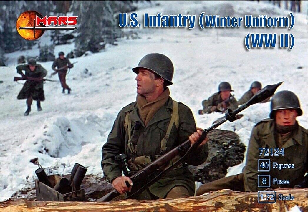 MSFMars Figures 72124-1/72 U.S. Infantry (Winter Uniform) WWII Plastic Model kit