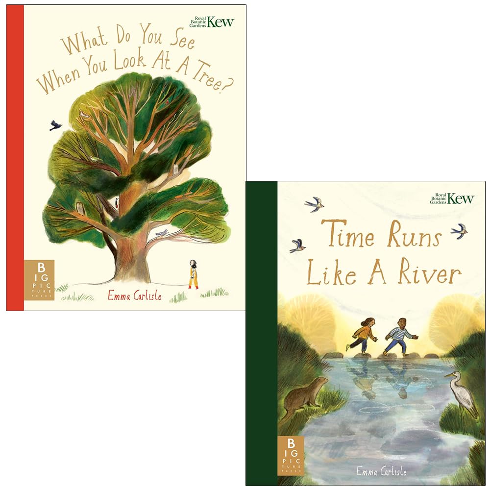 Emma Carlisle Collection 2 Books Set (What Do You See When You Look At a Tree & Time Runs Like A River)