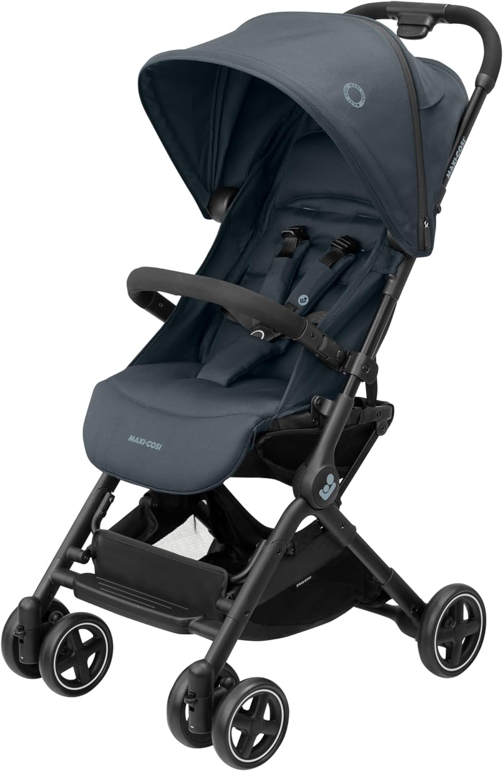 Maxi-Cosi Lara2 Pushchair, 0-4 Years, 0-22 kg, Baby Stroller, Lightweight & Compact Stroller, 3 Recline Positions, Lie-Flat position, Automatic Fold, Shoulder Strap, Rain Cover, Essential Graphite