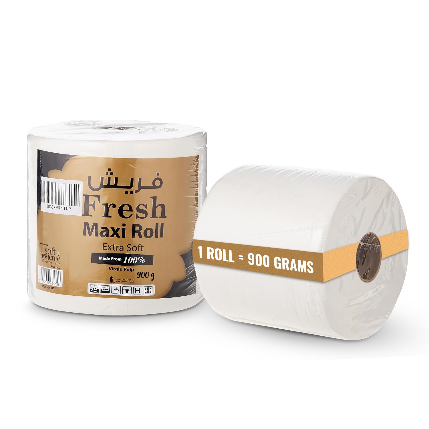 Soft N Hygienic Fresh Maxi Roll Tissue 900 Grams Embossed - Kitchen Paper Towel, More Sterilized, Tissue Paper Single Roll.