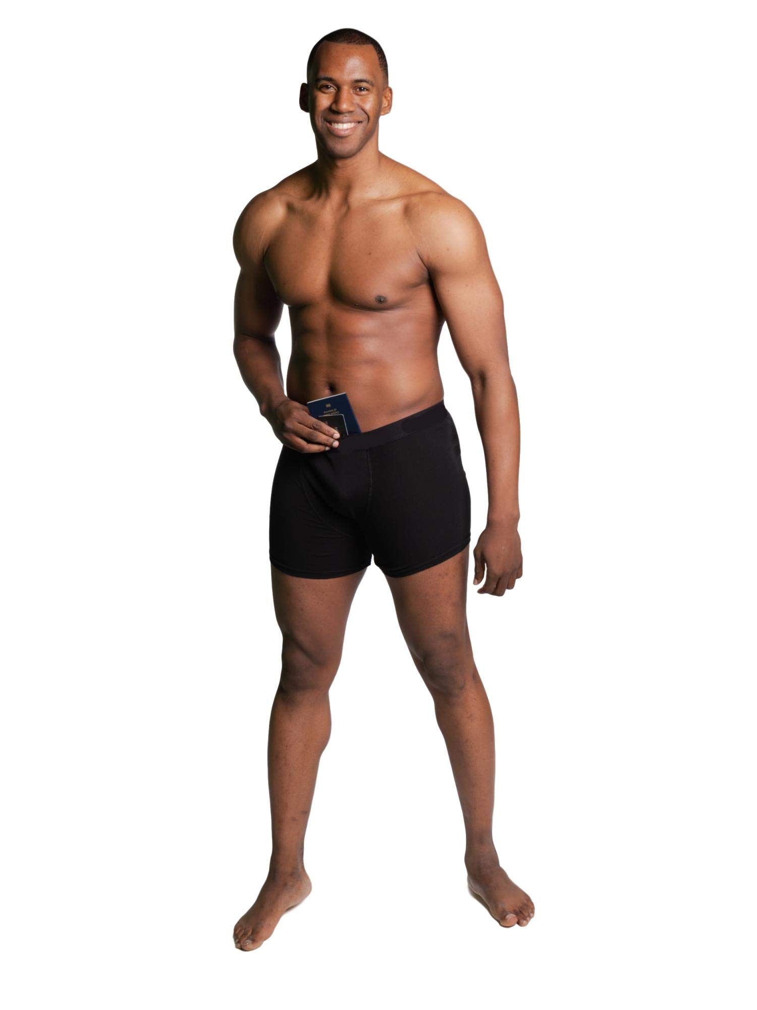 Stashitware Mens Hide Your Stash Pocket Boxer Briefs with Secret Hidden Pocket.