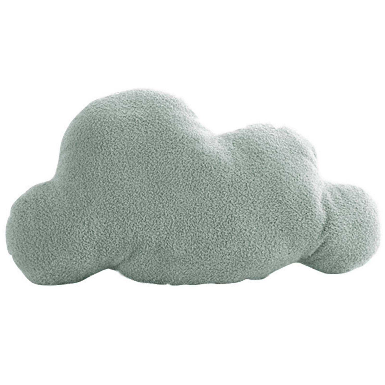 Throw Pillow Cloud Shaped Stuffed Plush Throw Pillow Back Cushion for Bedroom Office Car, Portable Cute PP Cotton Decoration Nordic Style Bedding Cushion Plush Sofa Throw Pillow Reading Pillow, Grey,M