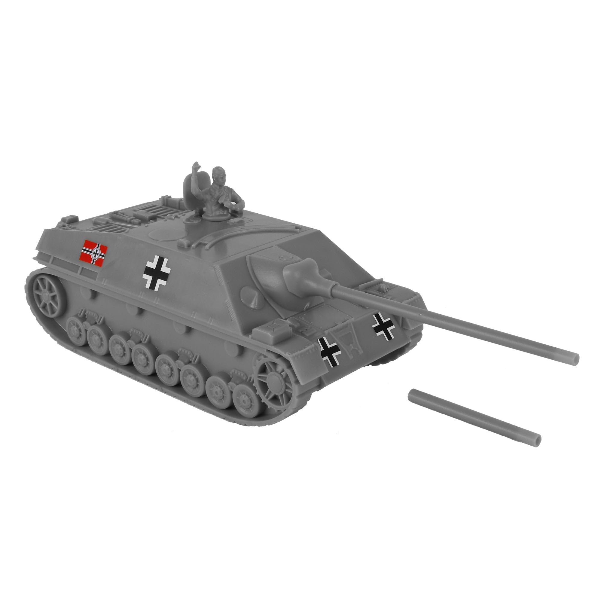 BMC WW2 German Jagdpanzer IV Tank Destroyer - Gray 1:32 Plastic Army Men Vehicle