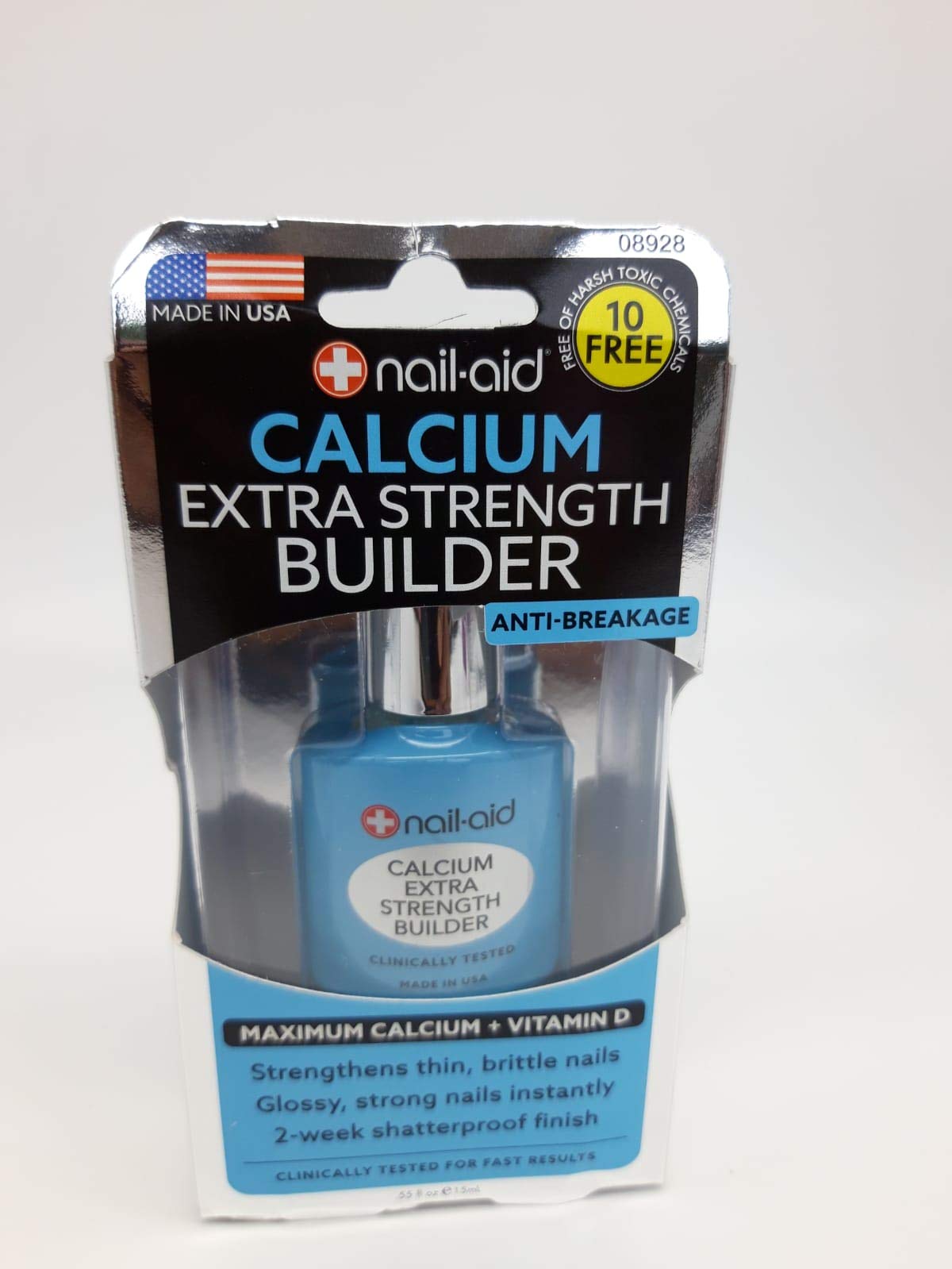 NAIL-AID Calcium Extra Strength Builder Hardener 0.55 Fluid Ounce