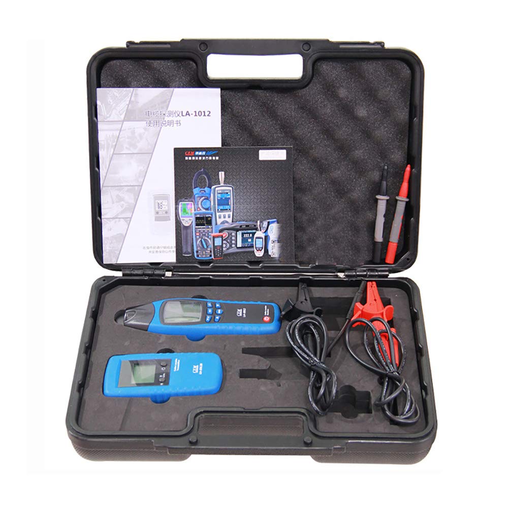 LeTkingok LA-1012 Cable Wire Detector, Underground General Cable Fault Locator Meter Wall Wire Finder Tester Tracer