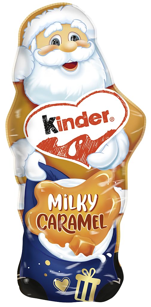 Kinder Caramel Santa Chocolate Gift Figure for Christmas, 110g