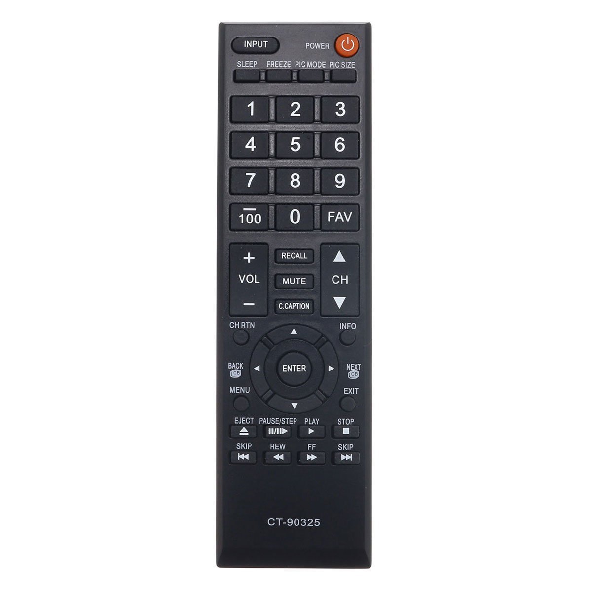 Universal CT-90325 Remote Control Replacement for All Toshiba LCD LED 3D HDTV 4K UHD Smart TV