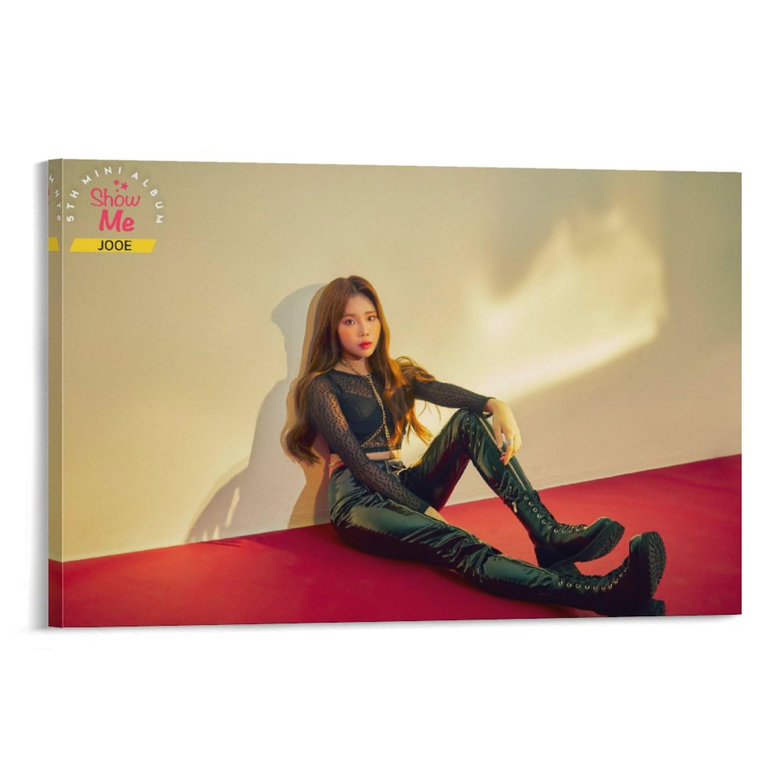 K-pop Artist Poster Momoland JooE Show Me Ver. 1st Teaser Modern Poster Art Paintings on Canvas for Home Room Office Wall Decoration 20x30inch(50x75cm)