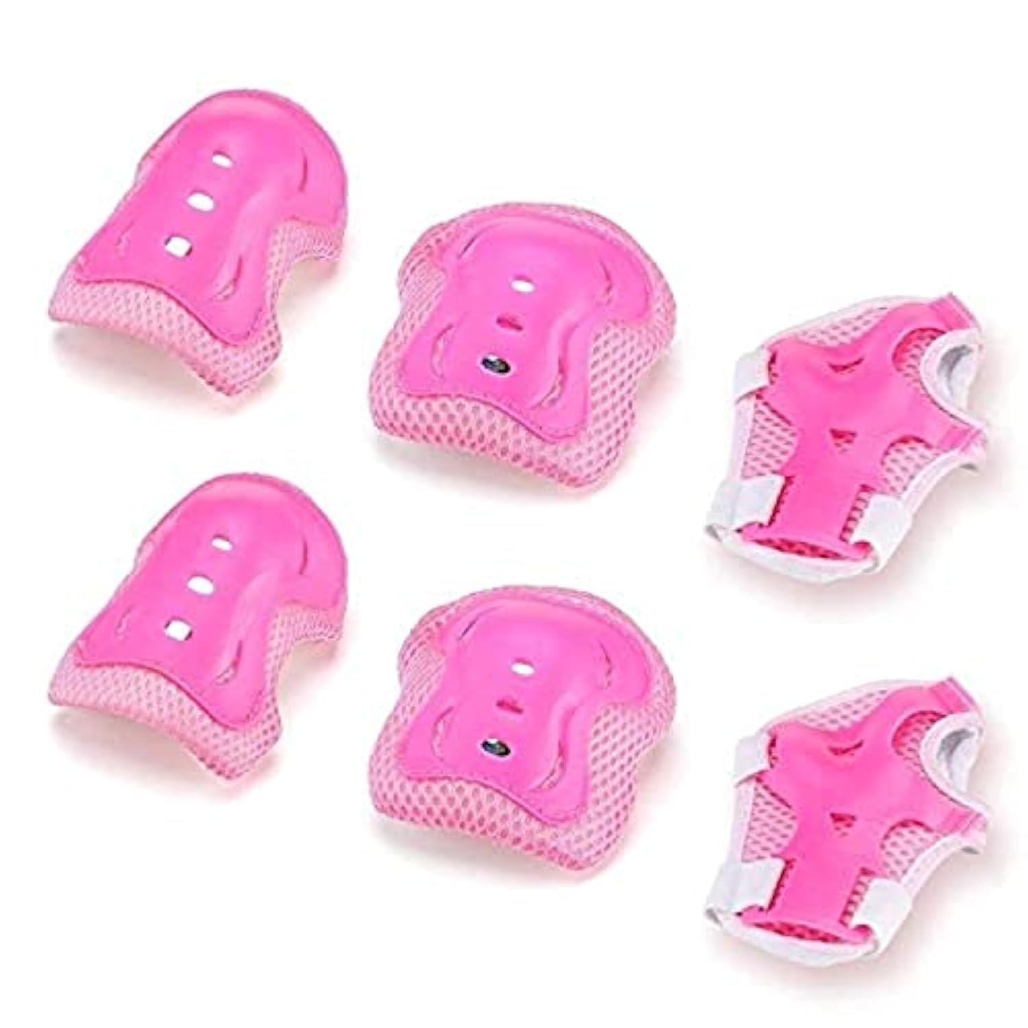 G-85 Skating Protective Gear Set Of 6 - Pink White