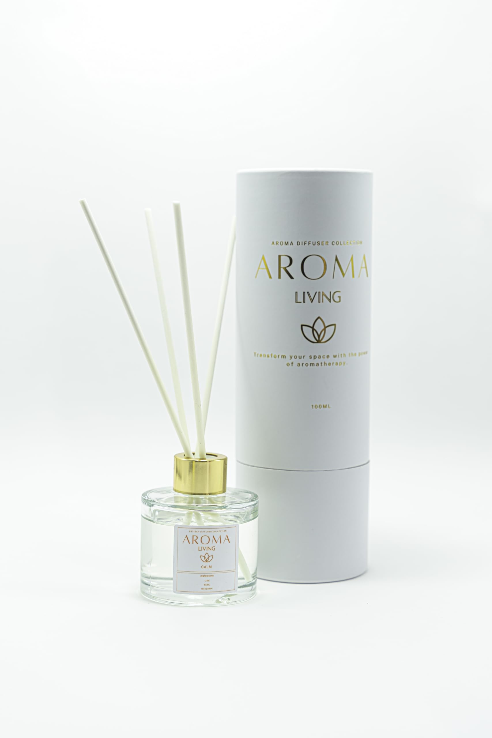 AROMA 100ml Reed Diffuser |Calm - Lime, Basil & Mandarin|