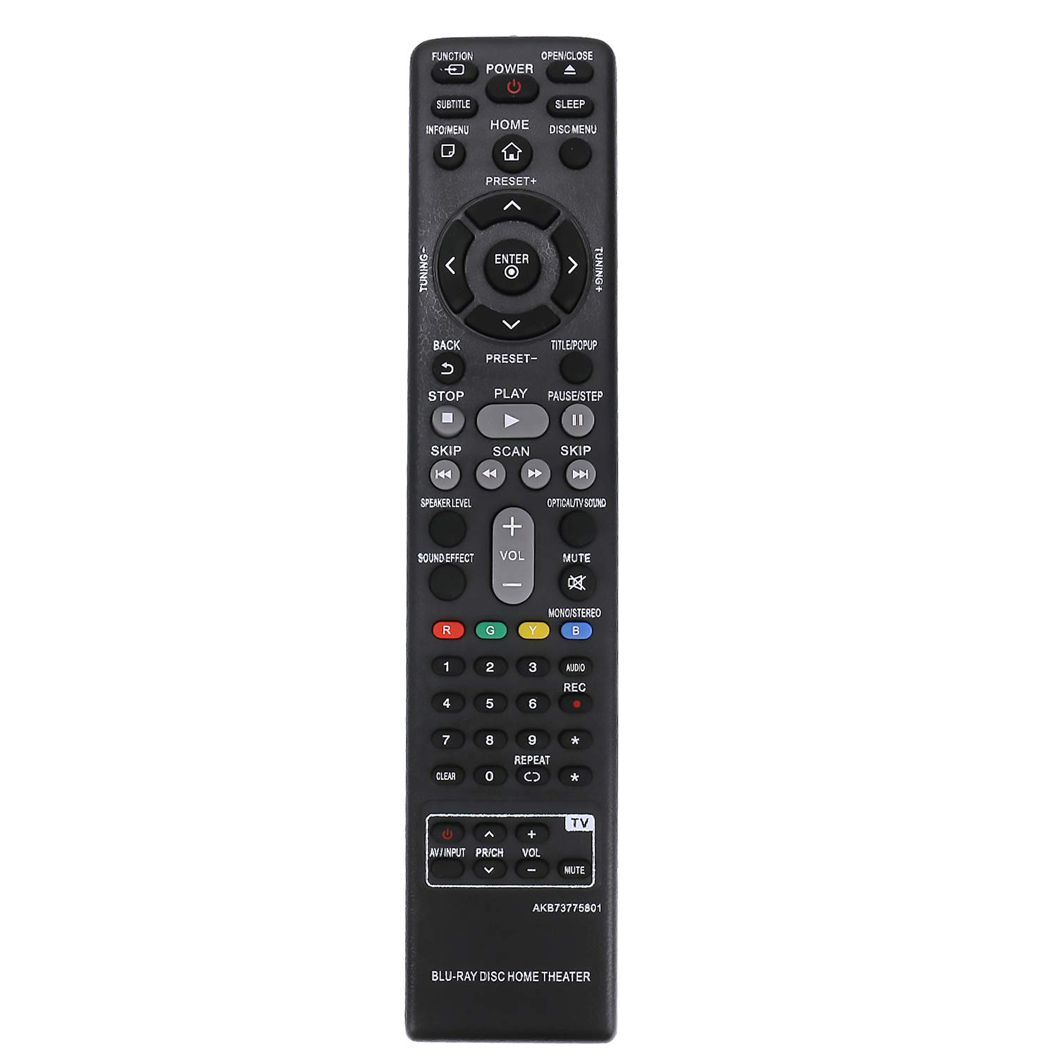 New AKB73775801 Remote Control fit for LG 3D Blu-ray DVD Home Cinema Theater System LHB655 LHB675 BH6730T S63T2-S S63S2-C S63T1-W BH6730P BH6730S BH6530T BH6430P S63S1-S BH6330H S63H1-S S63H1-C