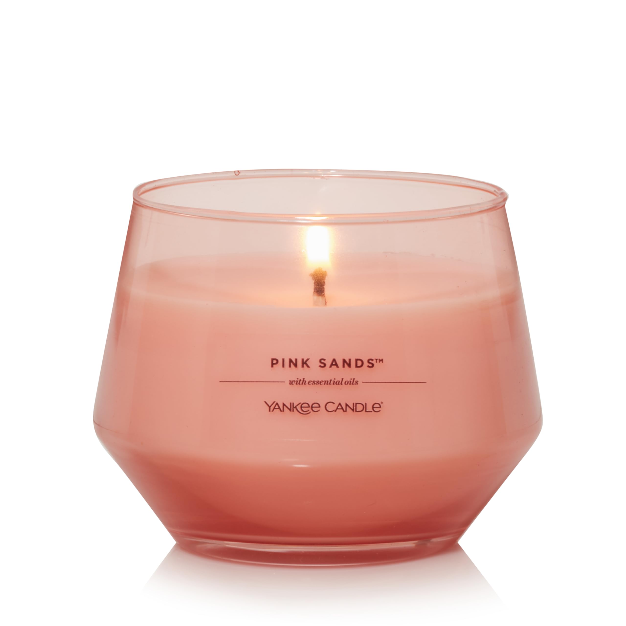 Yankee CandleStudio Medium Candle, Pink Sands™, 10 oz: Long-Lasting, Essential-Oil Scented Soy Wax Blend Candle | 40-65 Hours of Burning Time