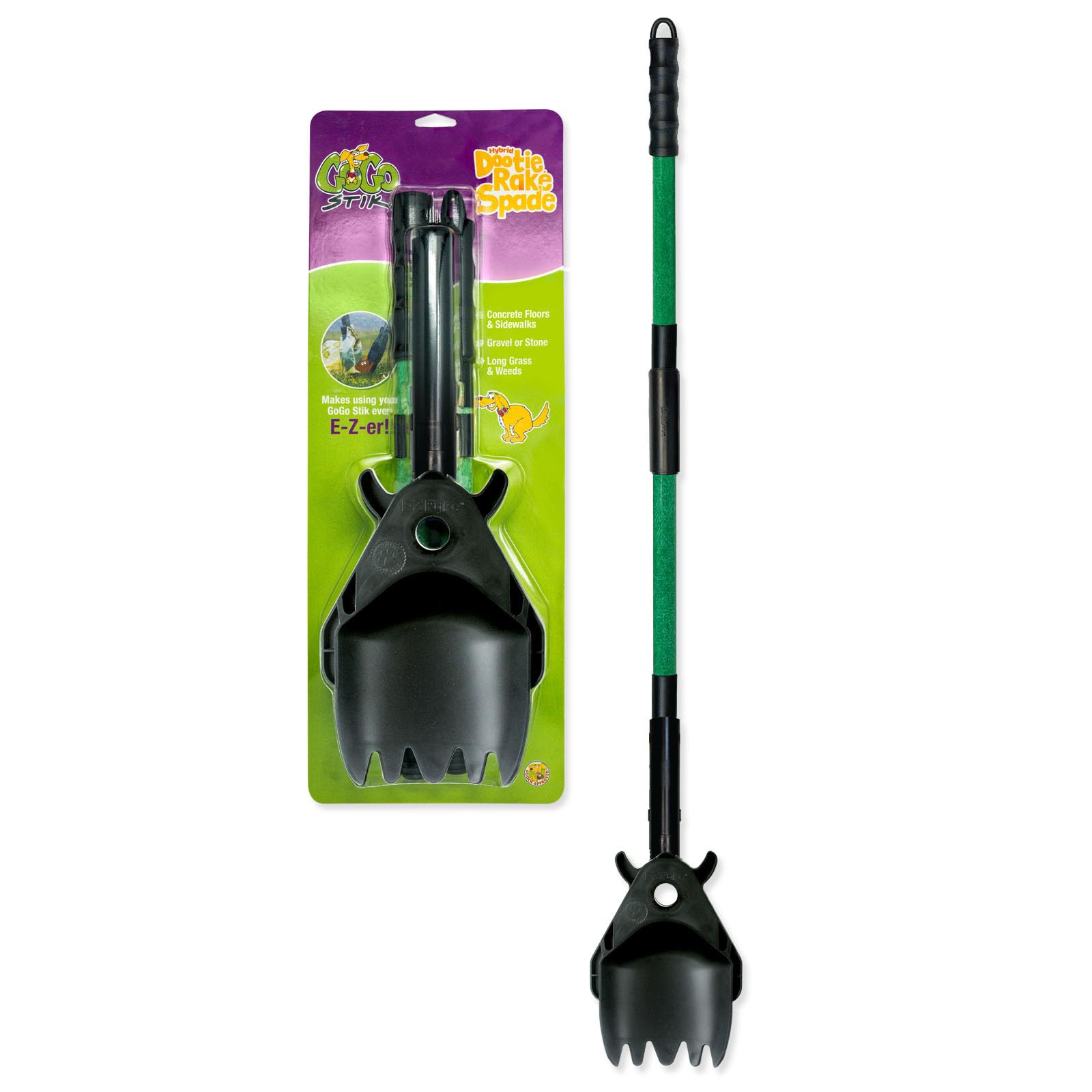 Hybrid Dootie Rake-Spade. Accessory Pooper Scoopers. All Dog, Cat, and Pet Yard Waste Cleanup