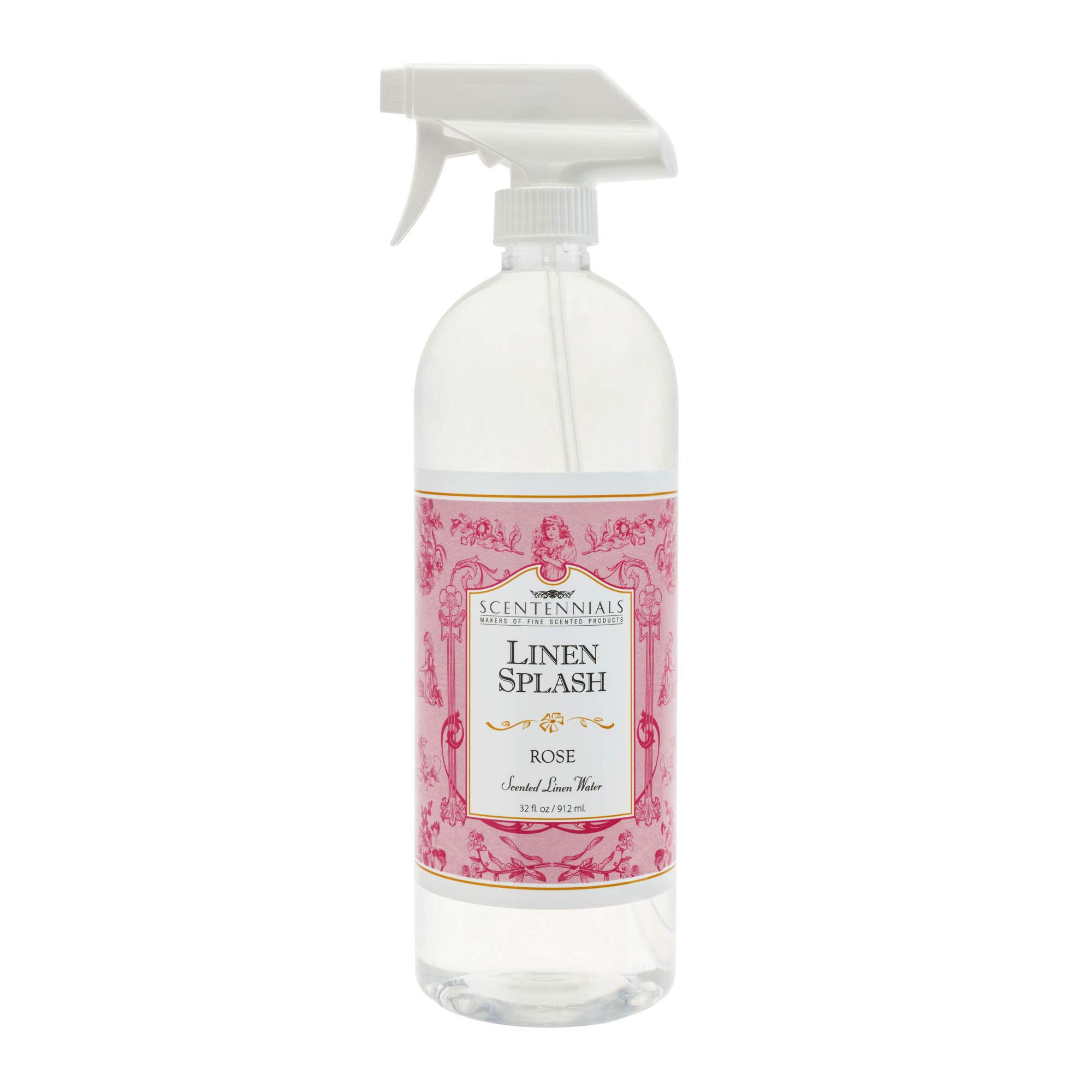 Scentennials Rose Linen Spray 32oz - A Must Have for All Your linens, Laundry Basket or just Spray Around The House.