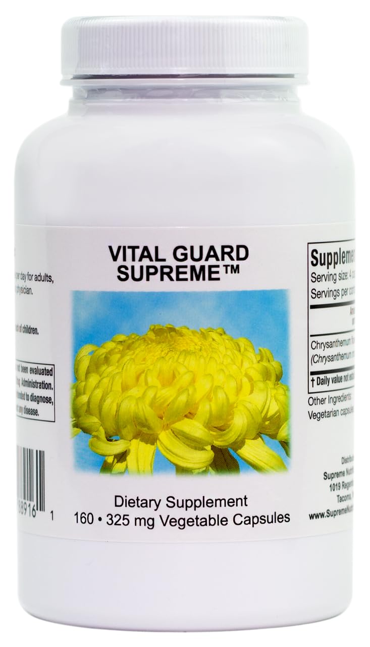 Supreme Nutrition Vital Guard Supreme, 160 Pure Chrysanthemum Vegetarian Capsules