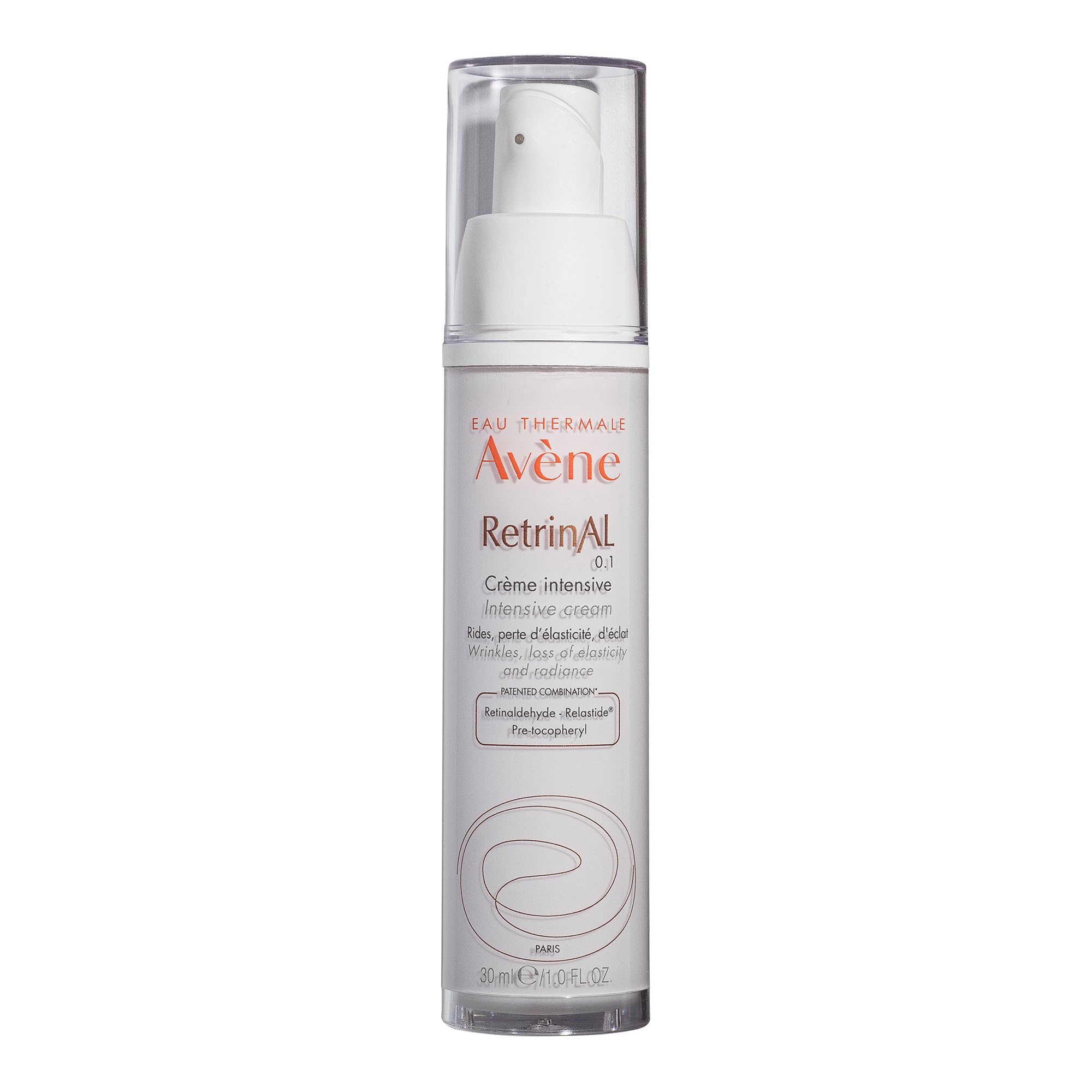 Eau Thermale Avène - RetrinAL 0.1 Intensive Cream - Retinaldehyde - Rejuvenates Skin & Helps Reduce Signs of Aging - Airless Pump - 1.0 fl.oz.