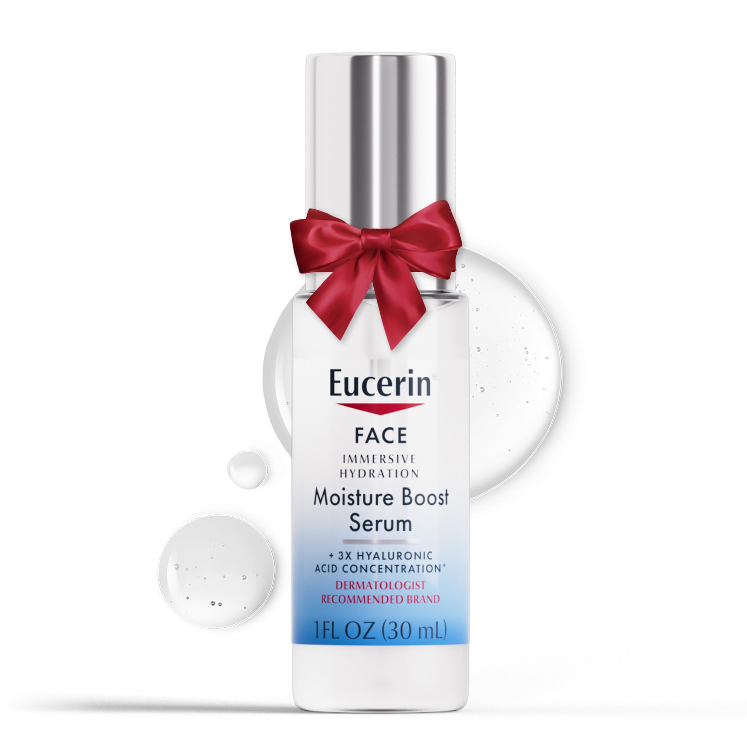 Eucerin Face Immersive Hydration Moisture Boost Face Serum, Ultra-Lightweight Hyaluronic Acid Serum Smooths Fine Lines and Wrinkles, 1 Fl Oz Bottle