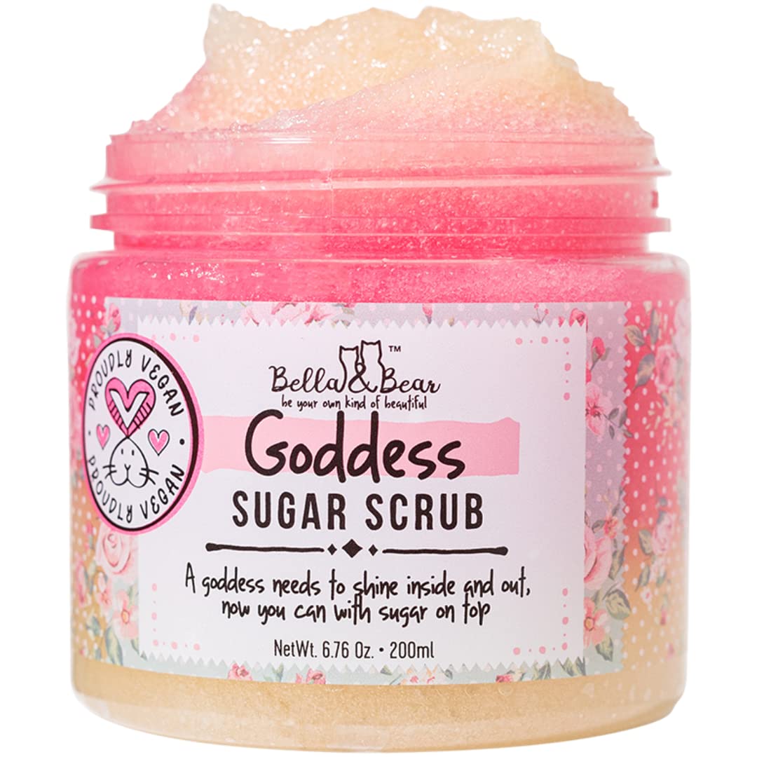 Bella and Bear Goddess Sugar Scrub | Body Scrub | Body Wash | Exfoliator | Vegan | Cruelty-Free