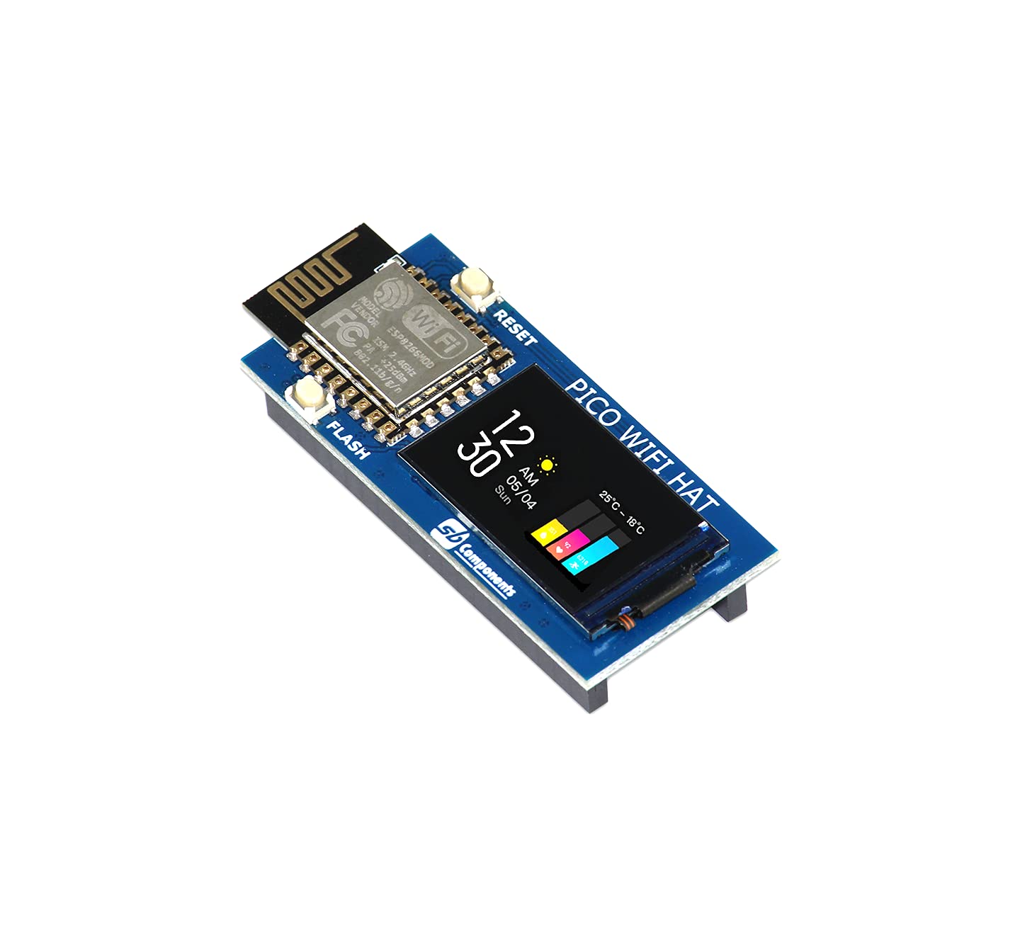 Raspberry Pi Pico WiFi HAT ESP8266 Module IoT Enabled WiFi HAT for The Raspberry Pi Pico