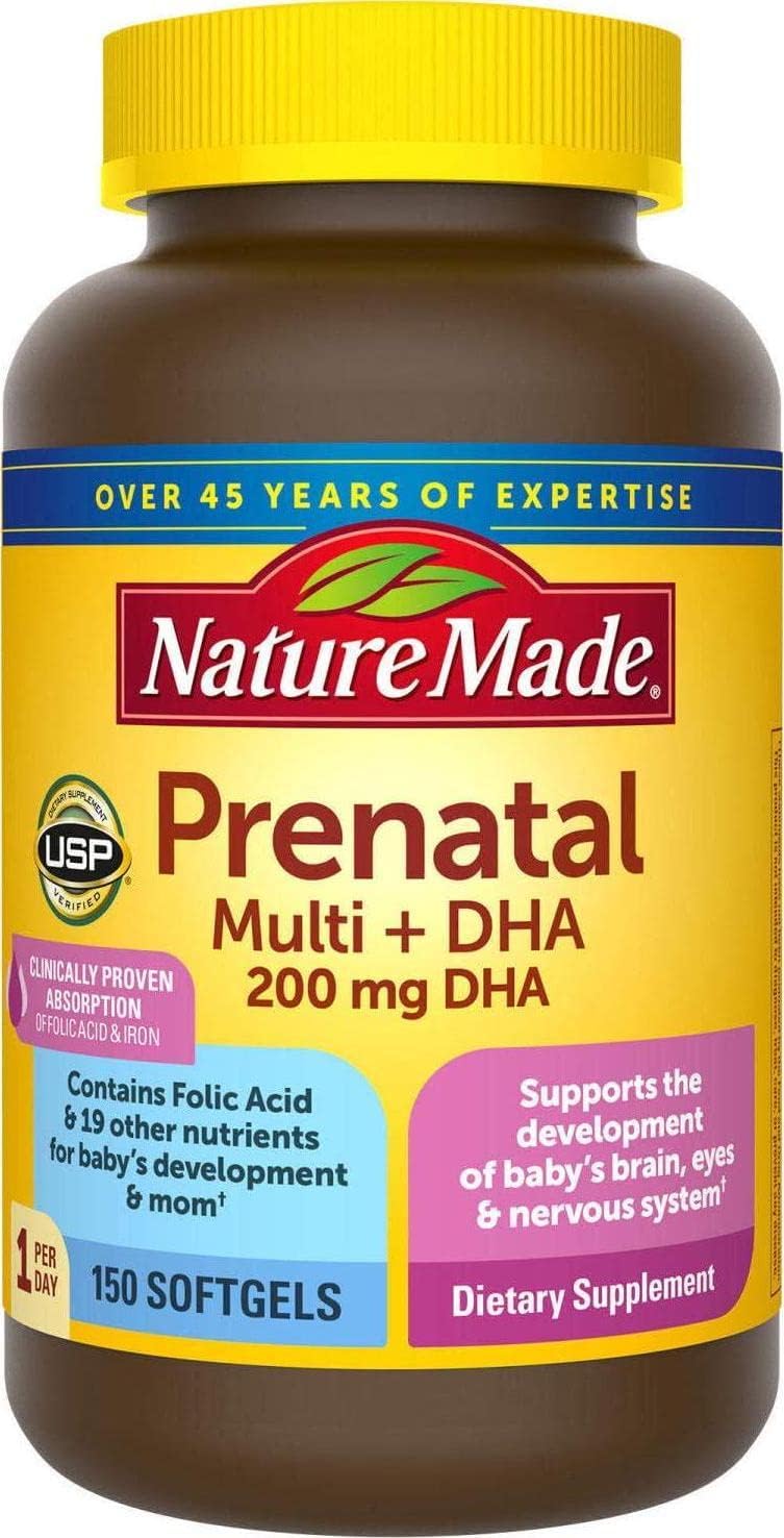 NATURE Made Prenatal Multi + DHA, 200Mg, 150 Softgel