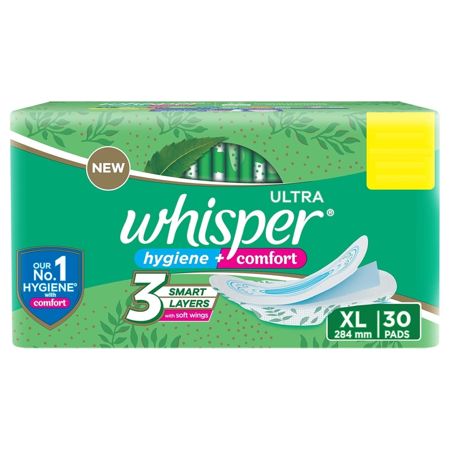 WHISPERUltra Clean Sanitary with Wings - 30 Pieces (XL)