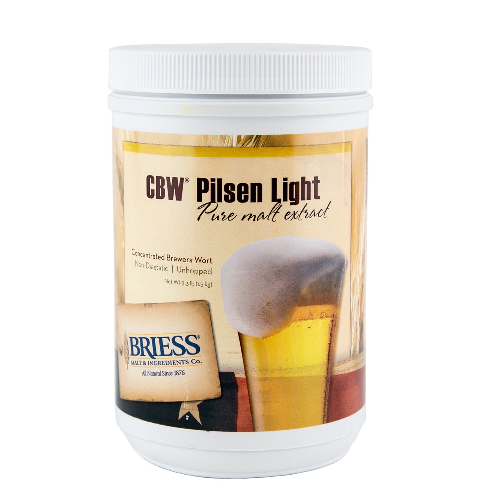 Briess Pilsen Light Malt Extract, 3.3lb, Tan