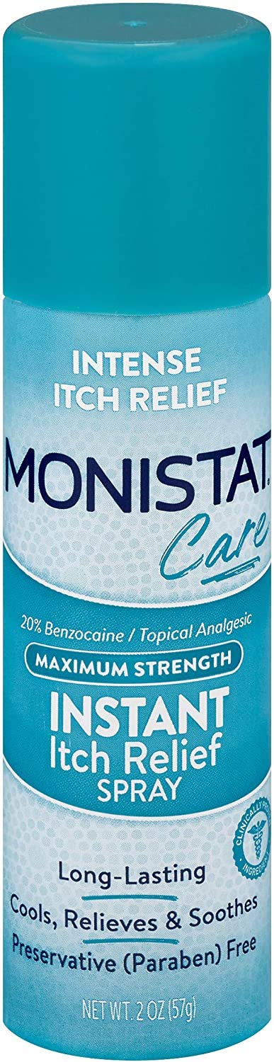 Monisat Care Instant Itch Relief Spray | Cools & Soothes | Maximum Strength | 2 Oz, 2 Count