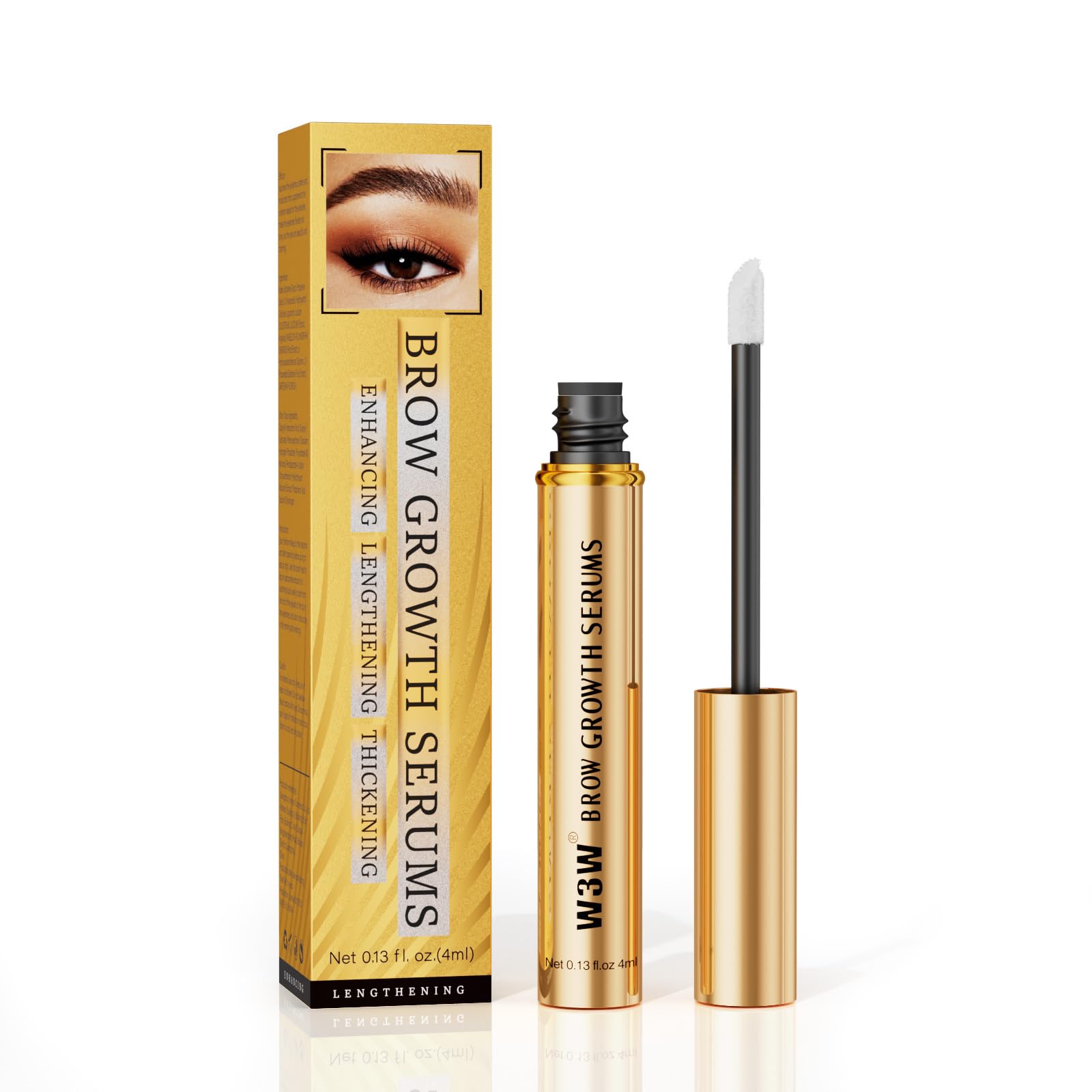 4ml Eyebrow Growth Serum for Natural Brow Looks Brow Serum for Thicker Longer Fuller Eyebrow No-Irritating