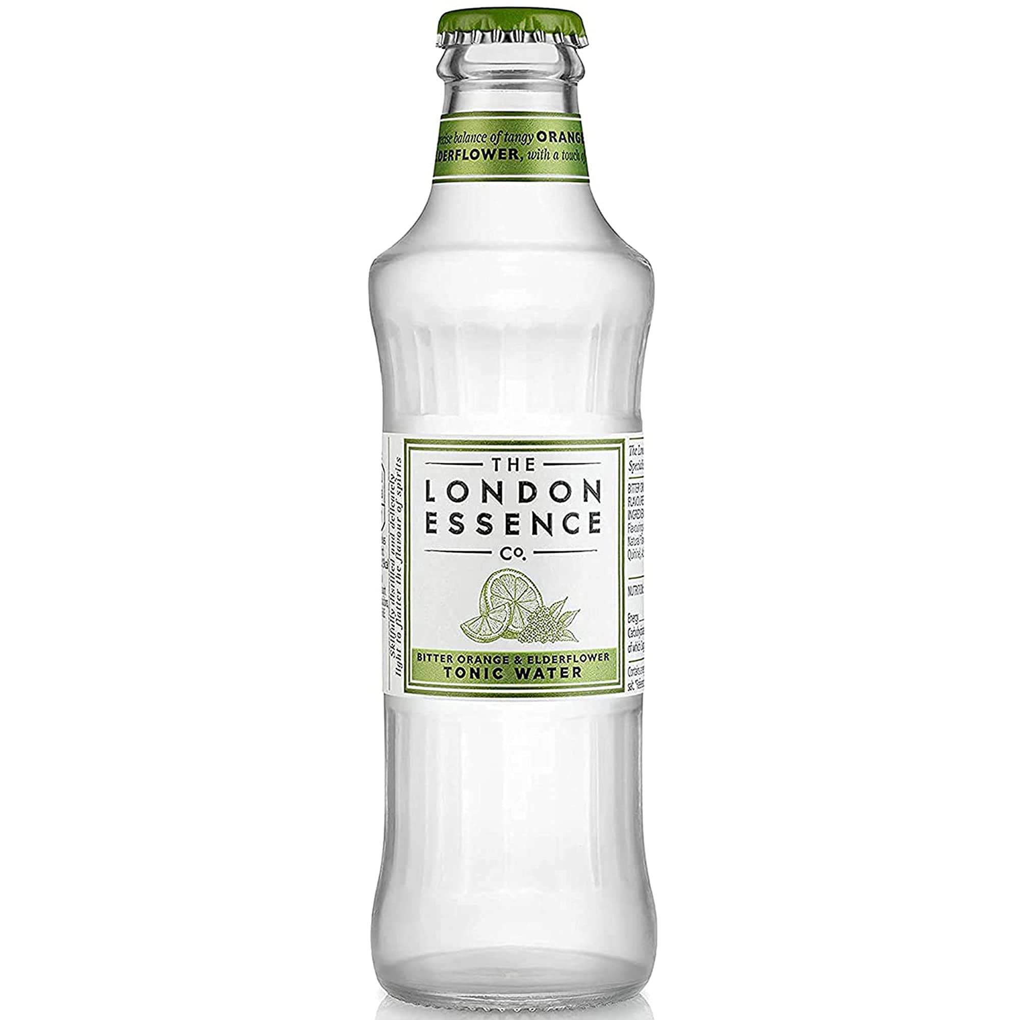 The London Essence Co. Bitter Orange & Eldferflower Tonic Water, 6.76 fl oz ℮ 200 ml