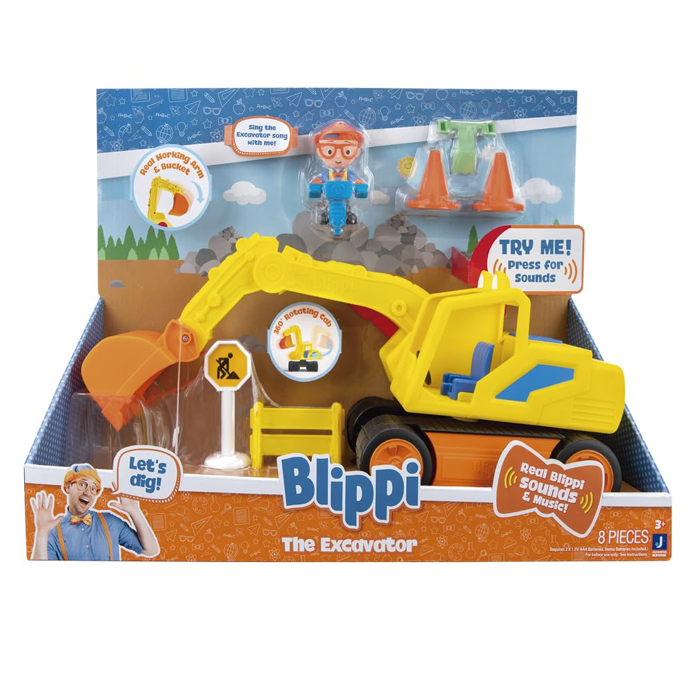 BlippiFeature Vehicle Excavator Yellow BLP0095