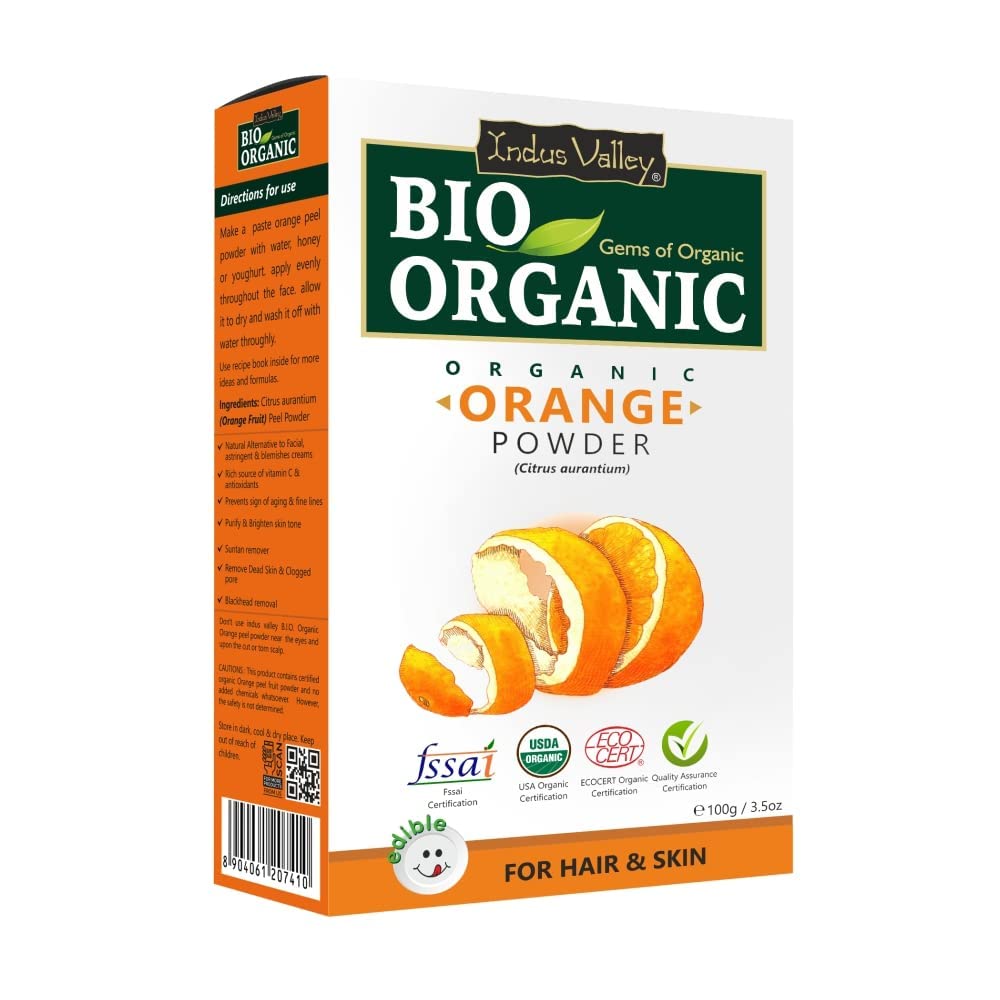 Indus Valley Natural Organic Herbs Powder (Orange peel)