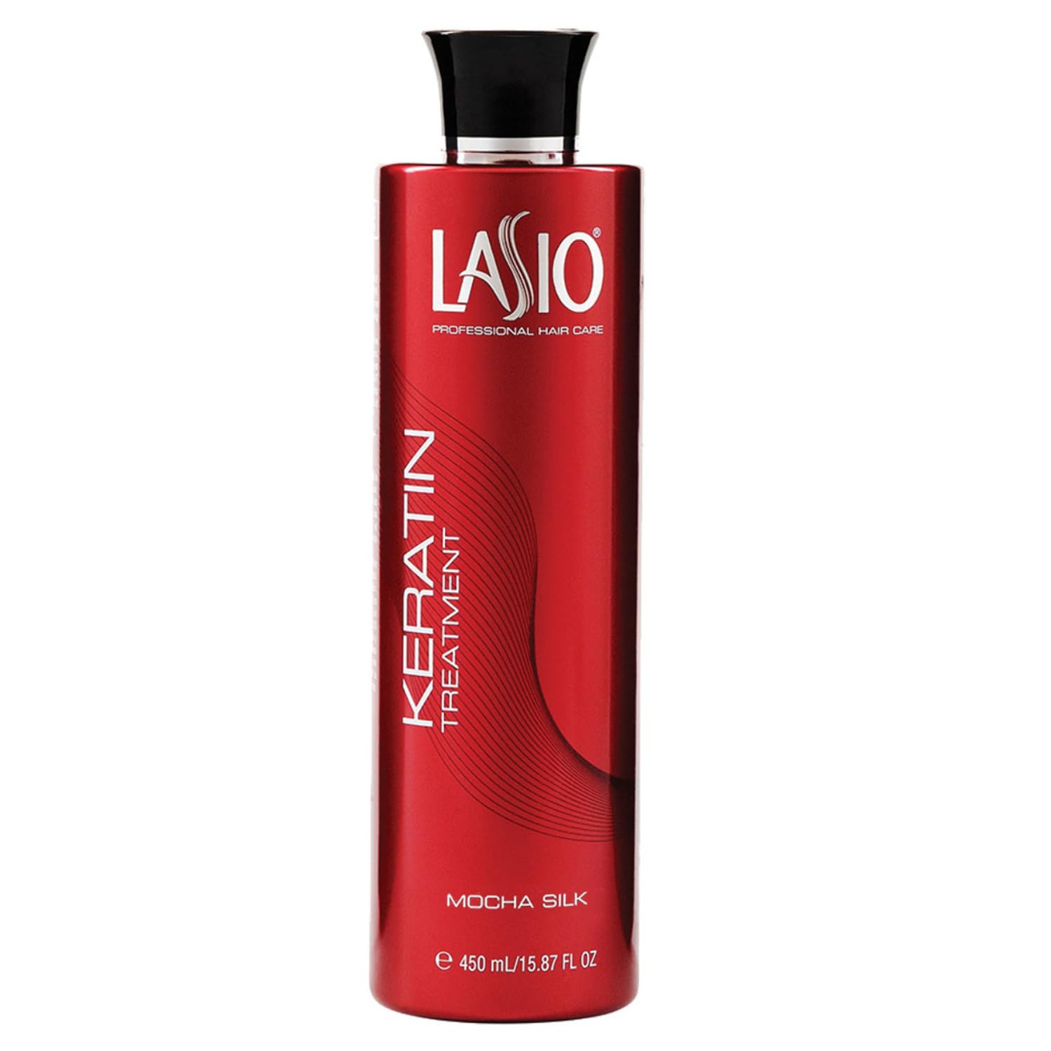 Lasio Keratin Treatment Mocha Silk 15.87 Fl. Oz. | Hydrated frizz-free hair | Infused with Cacao Oil | Reduce 90% of curls for 2b - 4c hair| Fume Free