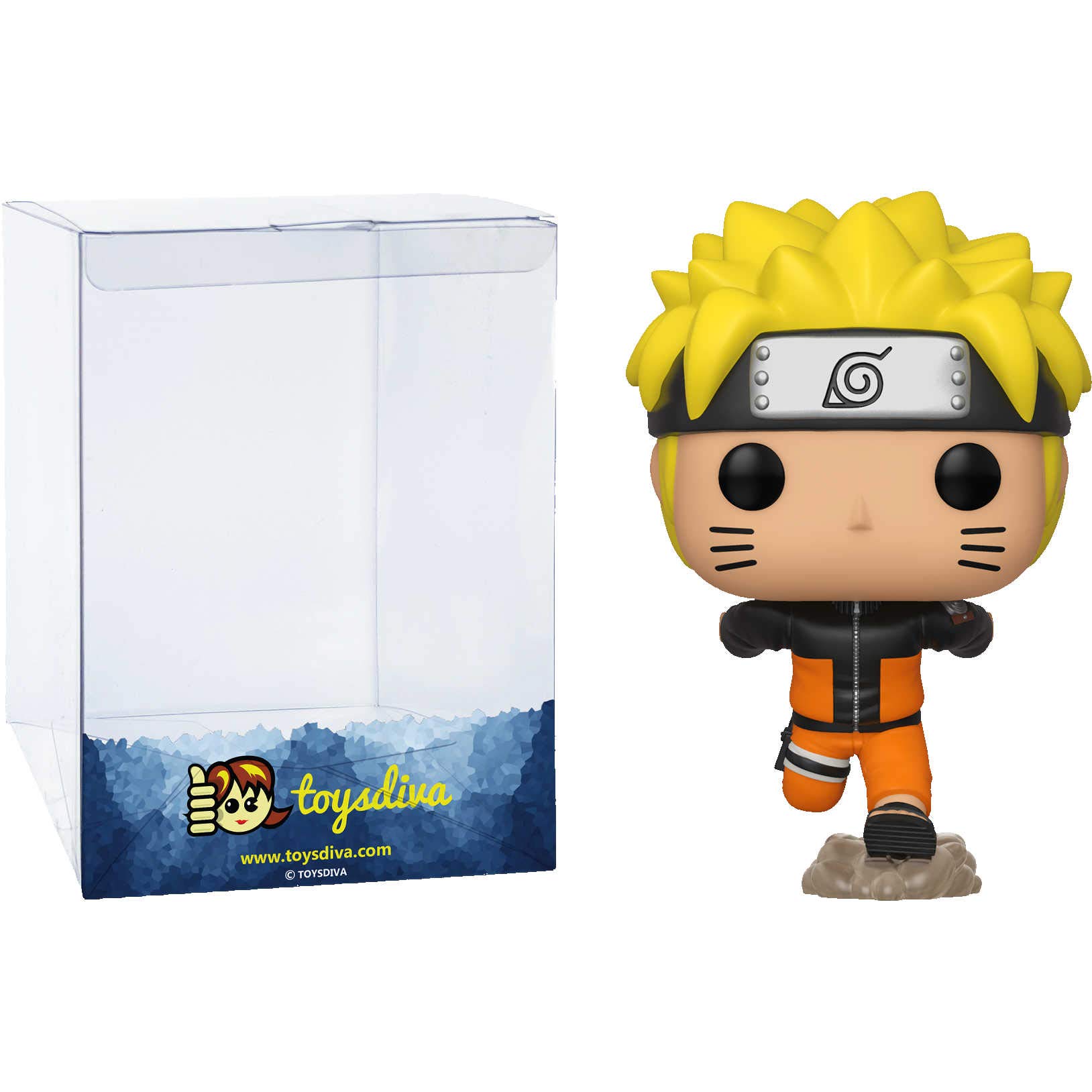 Naru t o Uzumaki: Fun ko P o p ! Vinyl Figurine Bundle with 1 Compatible 'ToysDiva' Graphic Protector (727 - 46626 - B)