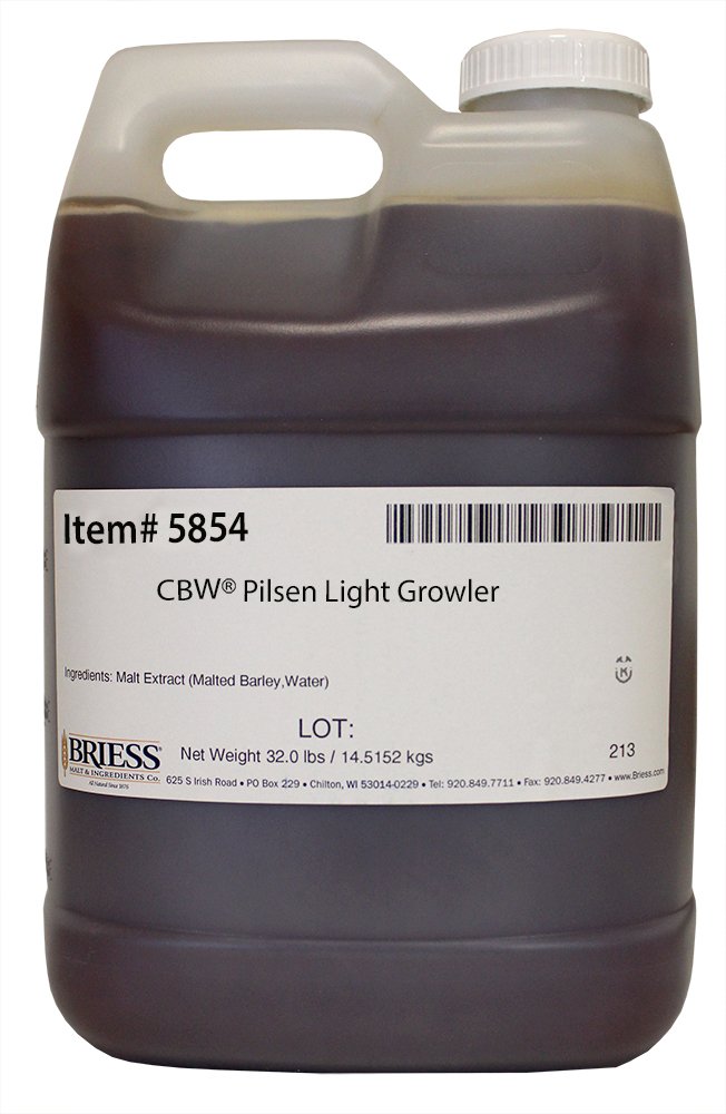 Briess 5854 Liquid Malt Extract 32 lb. Growler, Pilsen Light