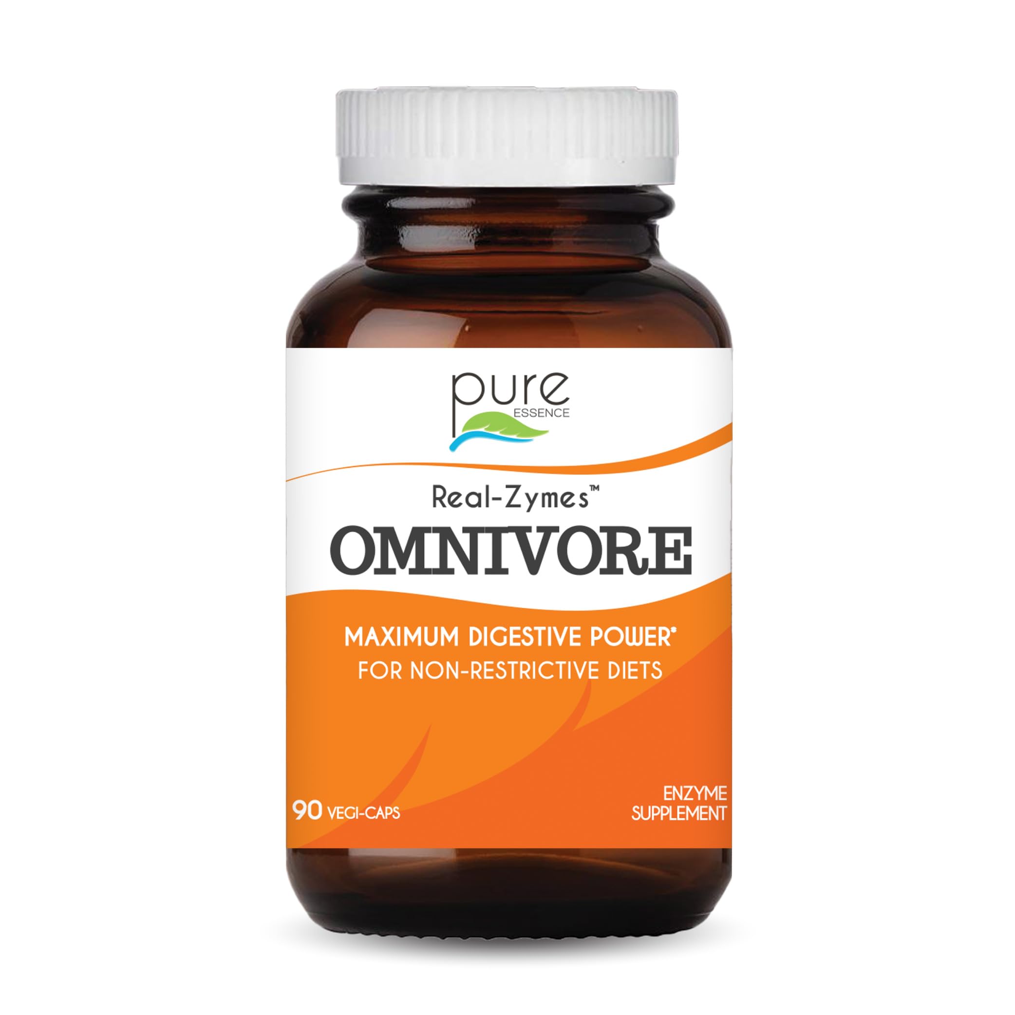 Real-Zymes™ OMNIVORE Digestive Enzymes Supplement with Probiotics for Better Digestion - Natural Support for Relief of Bloating, Gas, Belching, Diarrhea, Constipation, IBS, etc. - 90 Caps