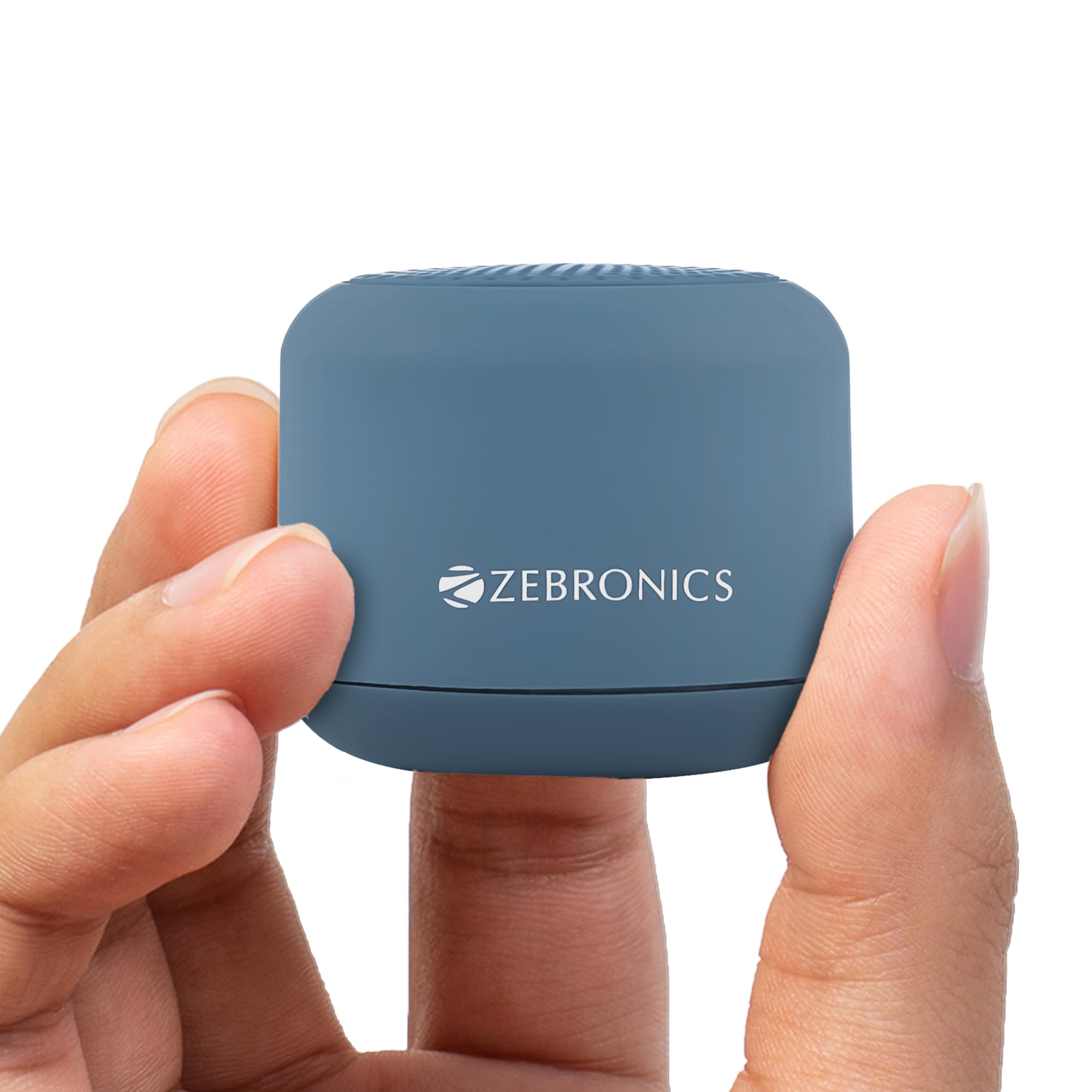 ZEBRONICS New Launch Pixie Portable Speaker, 5 Watts, Supports Bluetooth, TWS Function, mSD, Compact Design, Call Function, Carry Loop, Upto 7h Backup (Dark Blue)