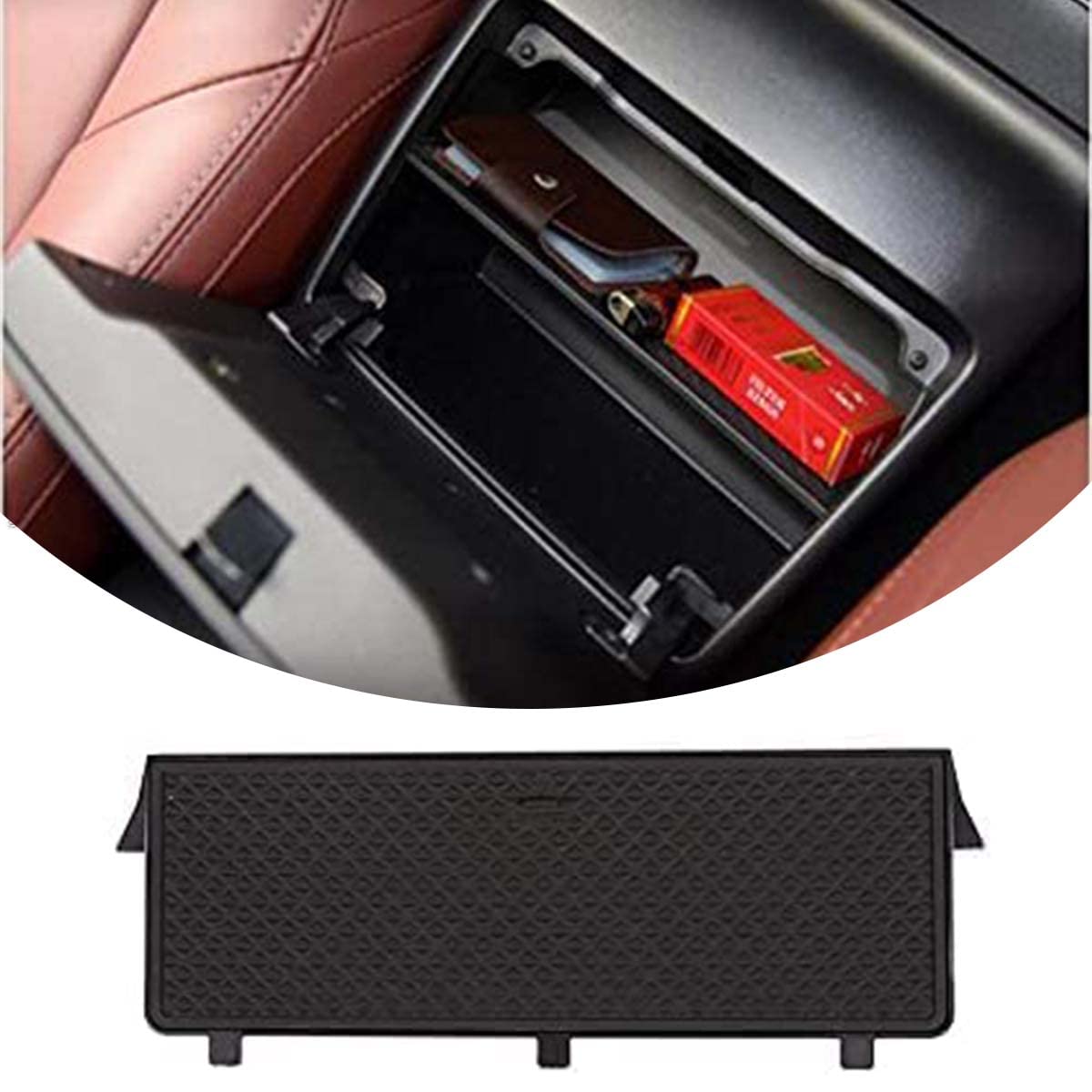 TongSheng Car Center Console Armrest Storage Box Organizer Tray with Partition Panel for Mazda MX-5 RF Miata Fiat 124 2015 2016 2017 2018 2019