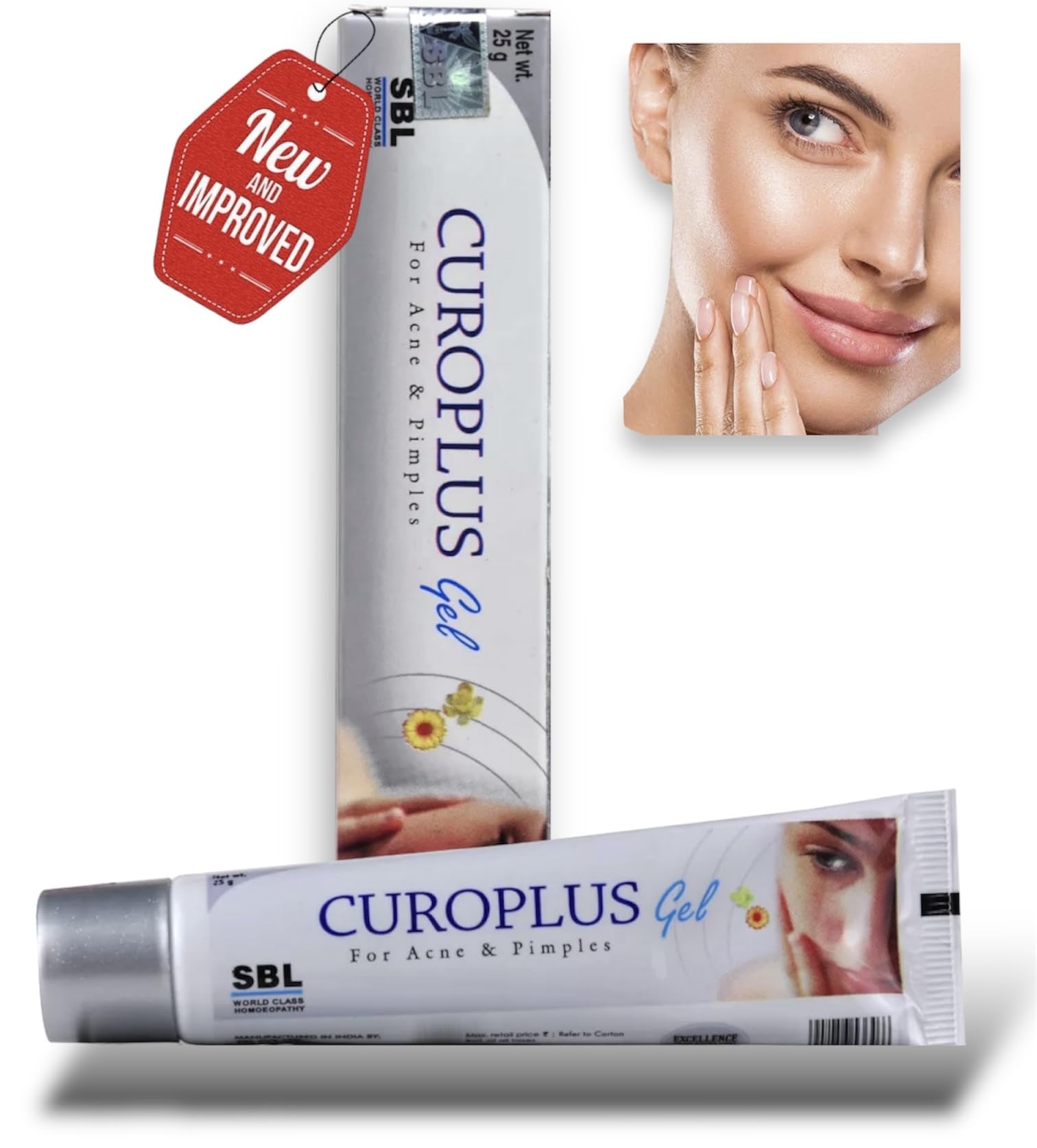 SBL Curoplus Gel Homeopathic - FORMULATED CLEAR SKIN (25g) - 1 Month Pack