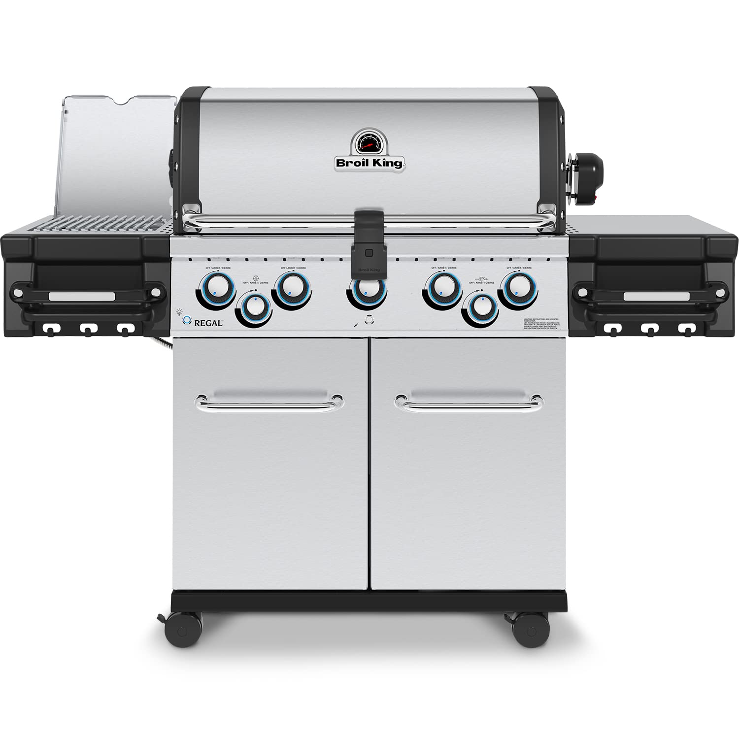 Broil King958944 Regal S 590 Pro IR Propane Gas Grill, 5-Burner, Stainless Steel