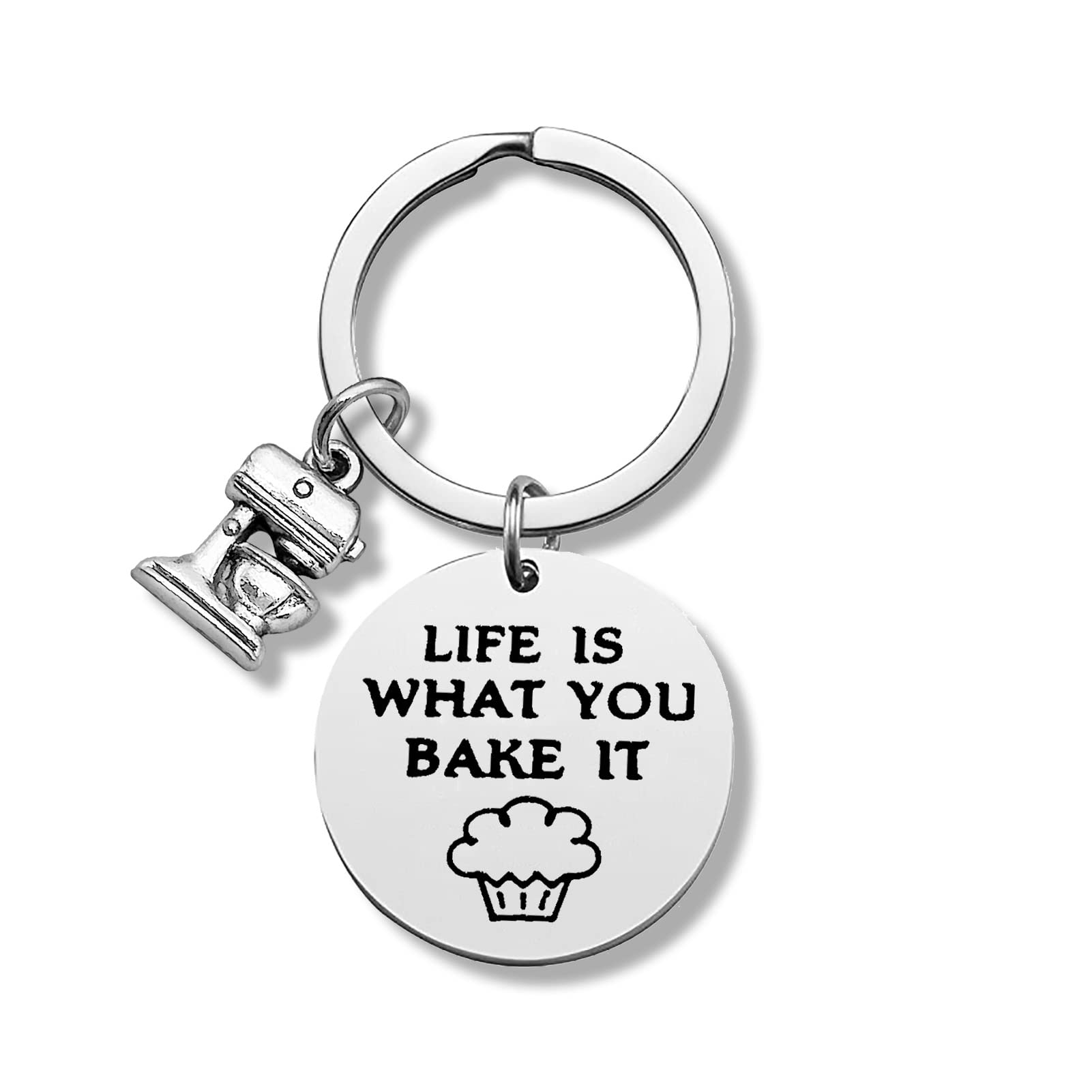 Heigebi Christmas Gifts Baker Gift Baking Lover Keychain Gift Baker Gift Pastry Chef Gifts for Women Keyring Jewelry Culinary Student Gifts Culinary School Graduation Gift Thanksgiving Day Present