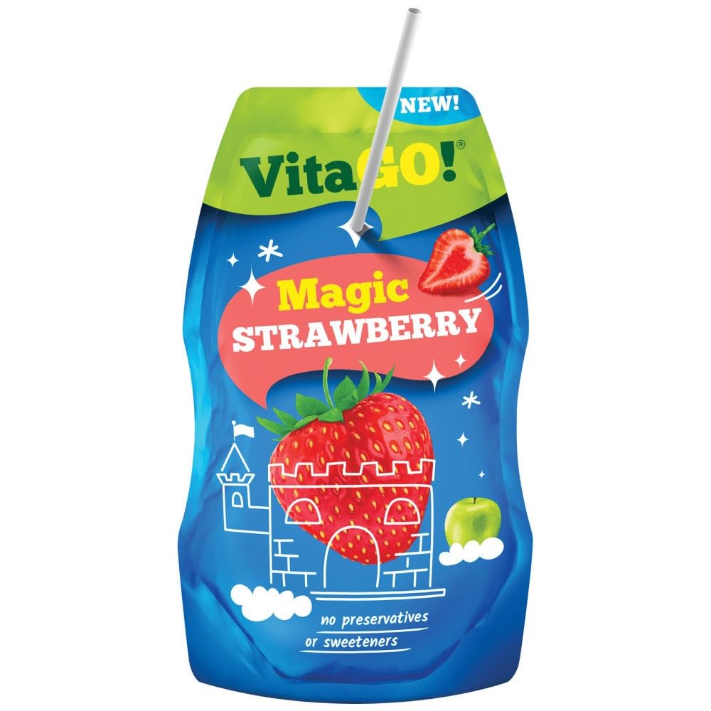 Vita Go 100% Magic Strawberry Fruit Drink 200 ml 8-Pack