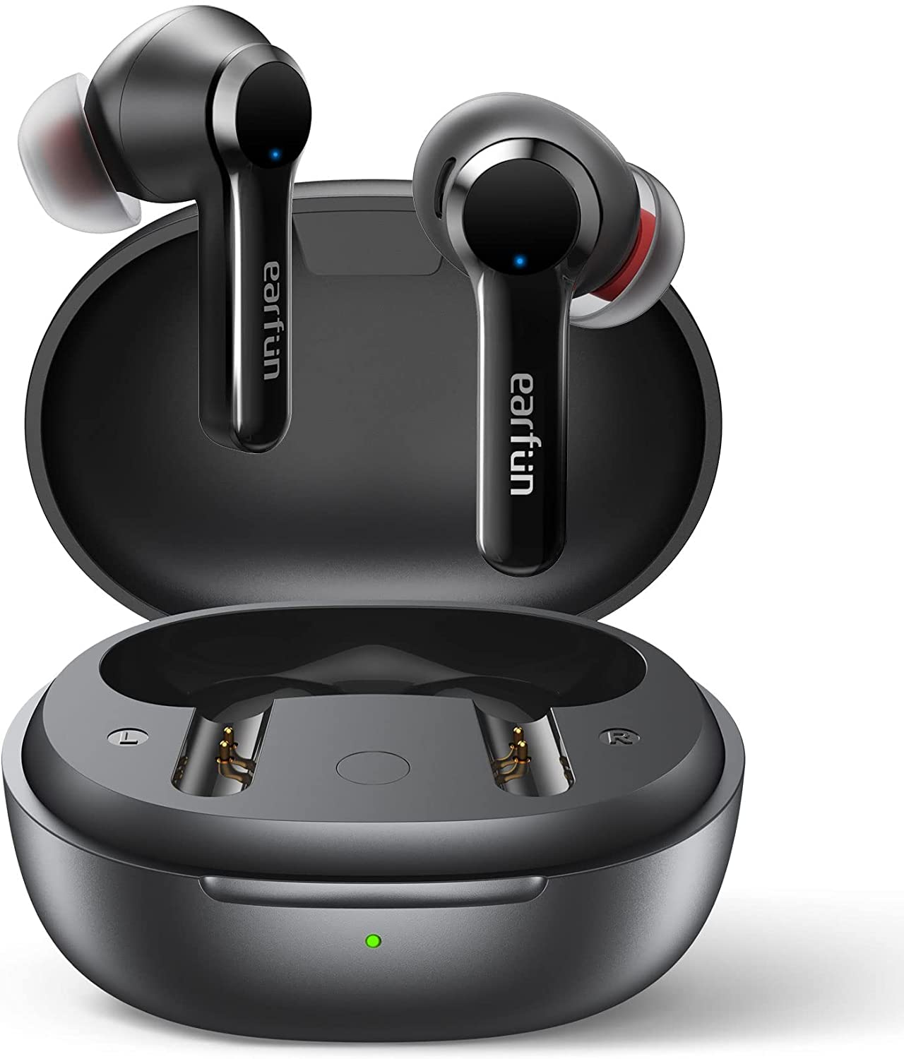 EarFun Air Pro 2 Wireless Earbuds, [2023 Version] Hybrid Active Noise Cancelling Wireless Earphones, Bluetooth 5.2 Headphones with 6 Mics, in-Ear Detection, App for Custom EQ, Wireless Charging, 34Hrs