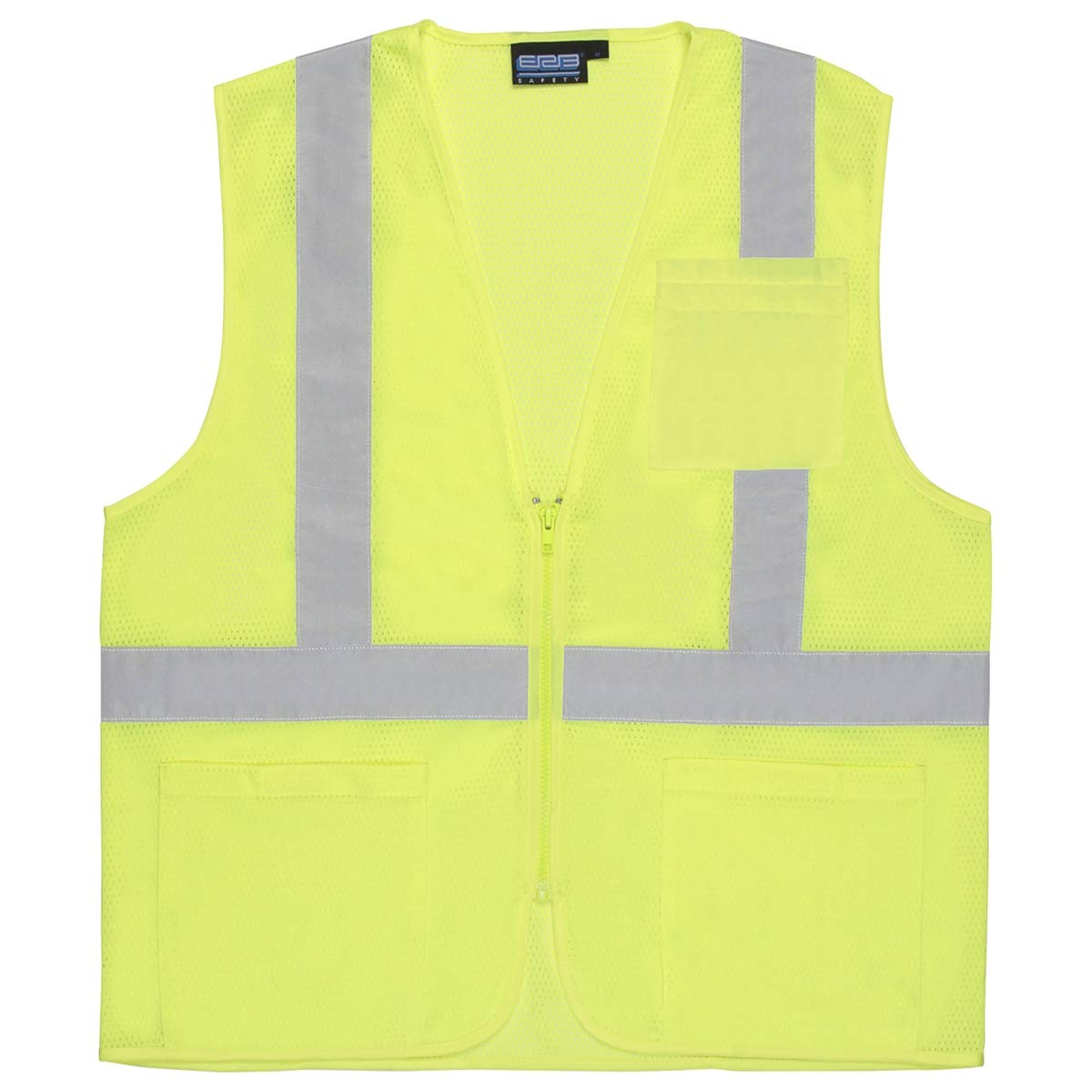 ERB Industries Safety Products 61648 Aware Wear Class 2 Hi-Viz Safety Vest, Large, Lime