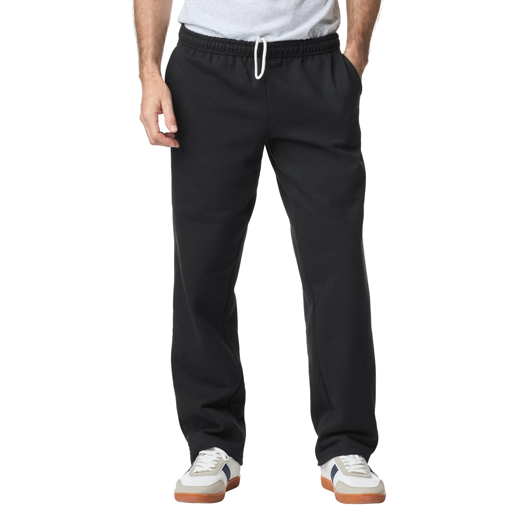 Gildan Adult Fleece Open Bottom Sweatpants with Pockets, Style G18300