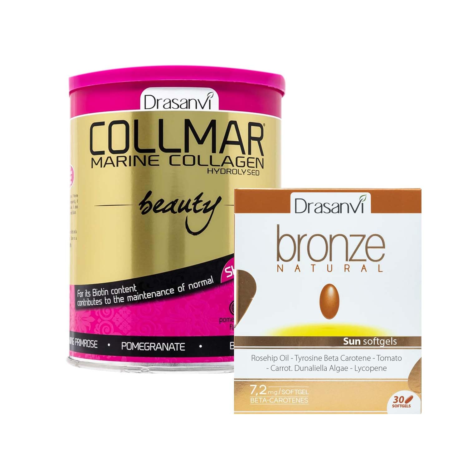 Drasanvi(Bundle) COLLMAR Beauty + Natural Bronze 90g, Contributes to The Protection of Cells Against Oxidative Damage